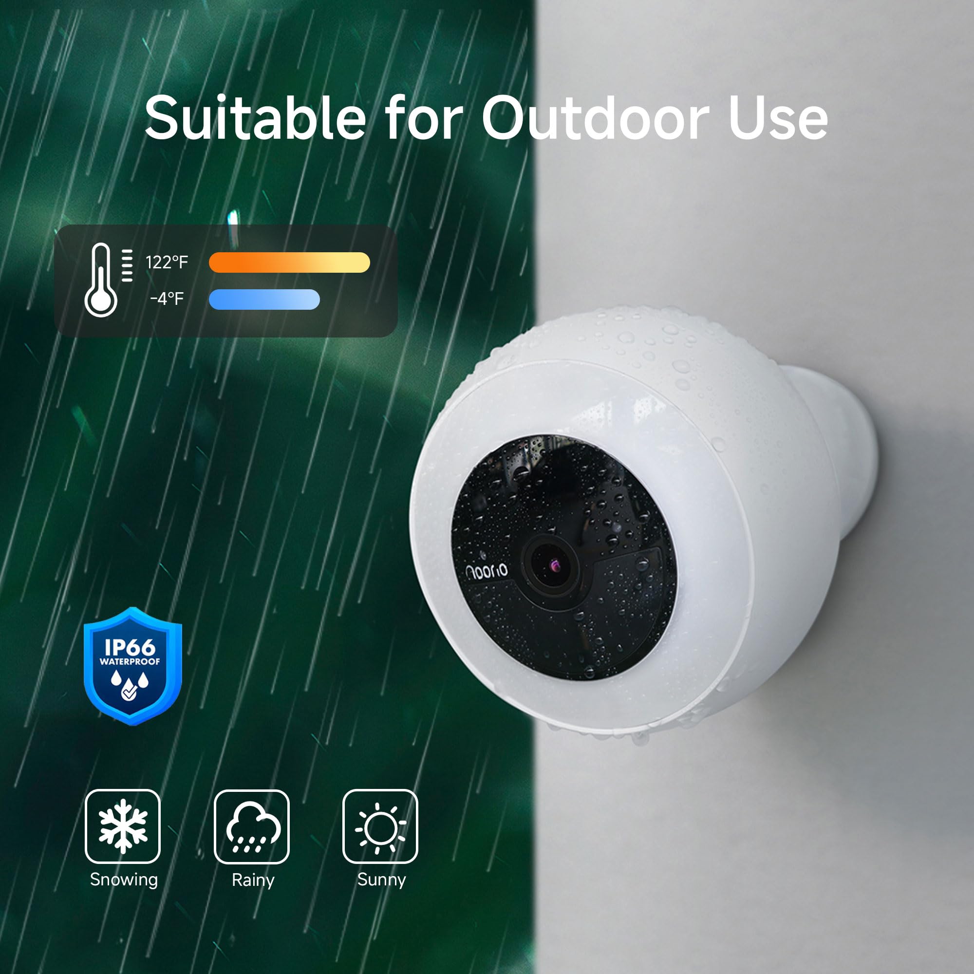 Noorio B310 Wireless Outdoor Security Camera With 600Lm Spotlight, 12600Mah Battery-Powered Solar Camera With 16Gb Free Local St