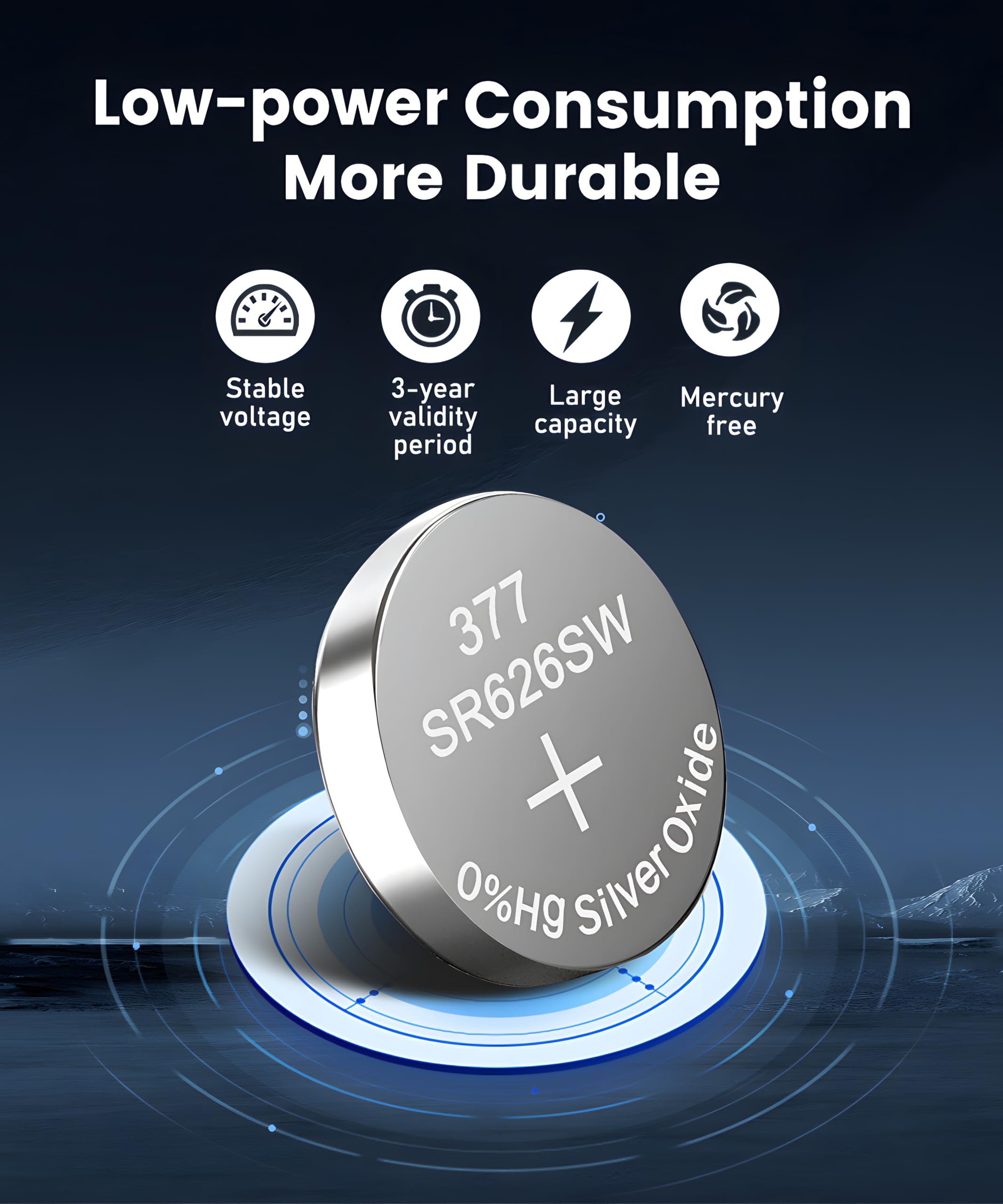 Ykm 377 Sr626Sw Watch Battery Lr626 376 V377 377A Ag4 1.55V Silver Oxide Battery For Calculator Watch Clock Laser Button Battery