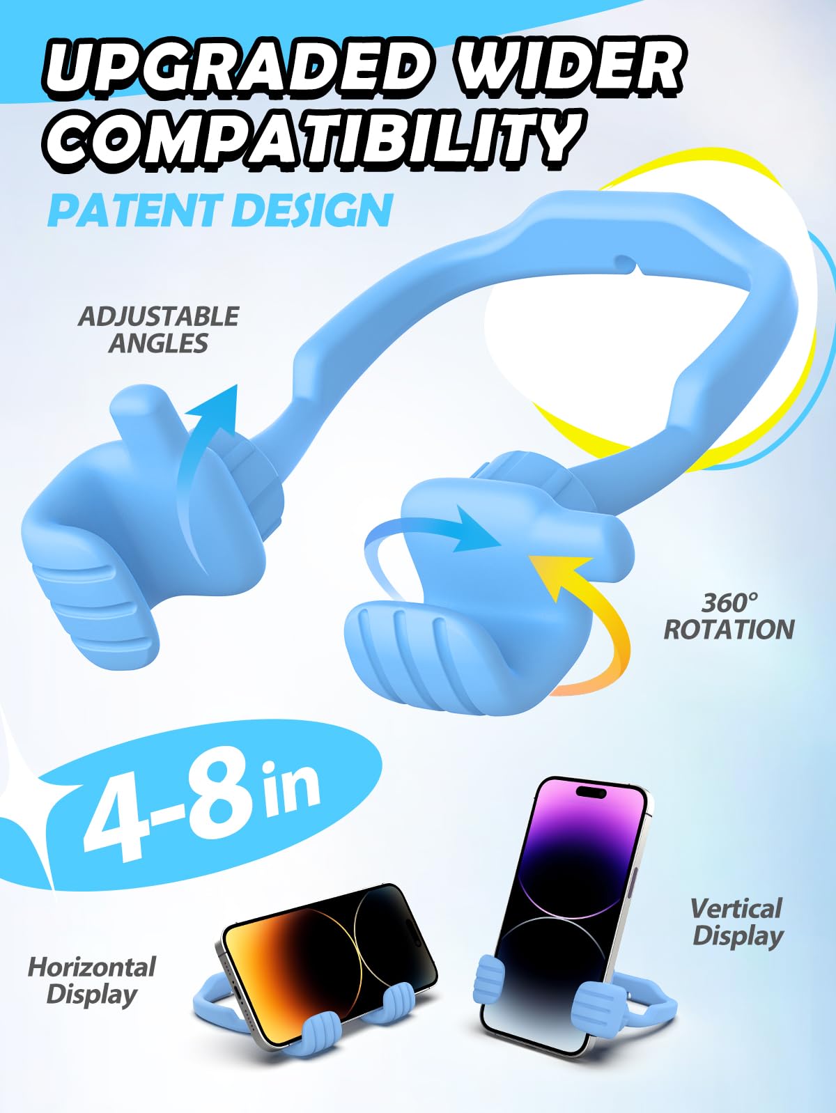 Stocking Stuffers For Teen Boys Girls Kids Christmas: Thumbs Up Lazy Phone Stand Holder Gift For Men Women Adults Funny Gadgets
