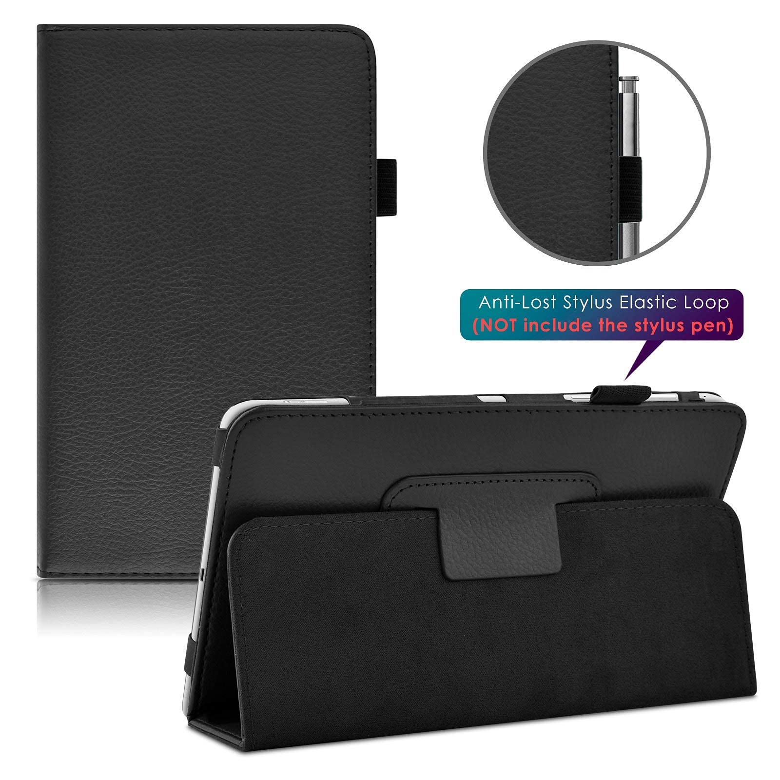 Detuosi Slim Case For Samsung Galaxy Tab 4 7.0'' 2014 (Sm T230/T231/T235), Ultra Thin Lightweight Folio Folding Pu Leather Full