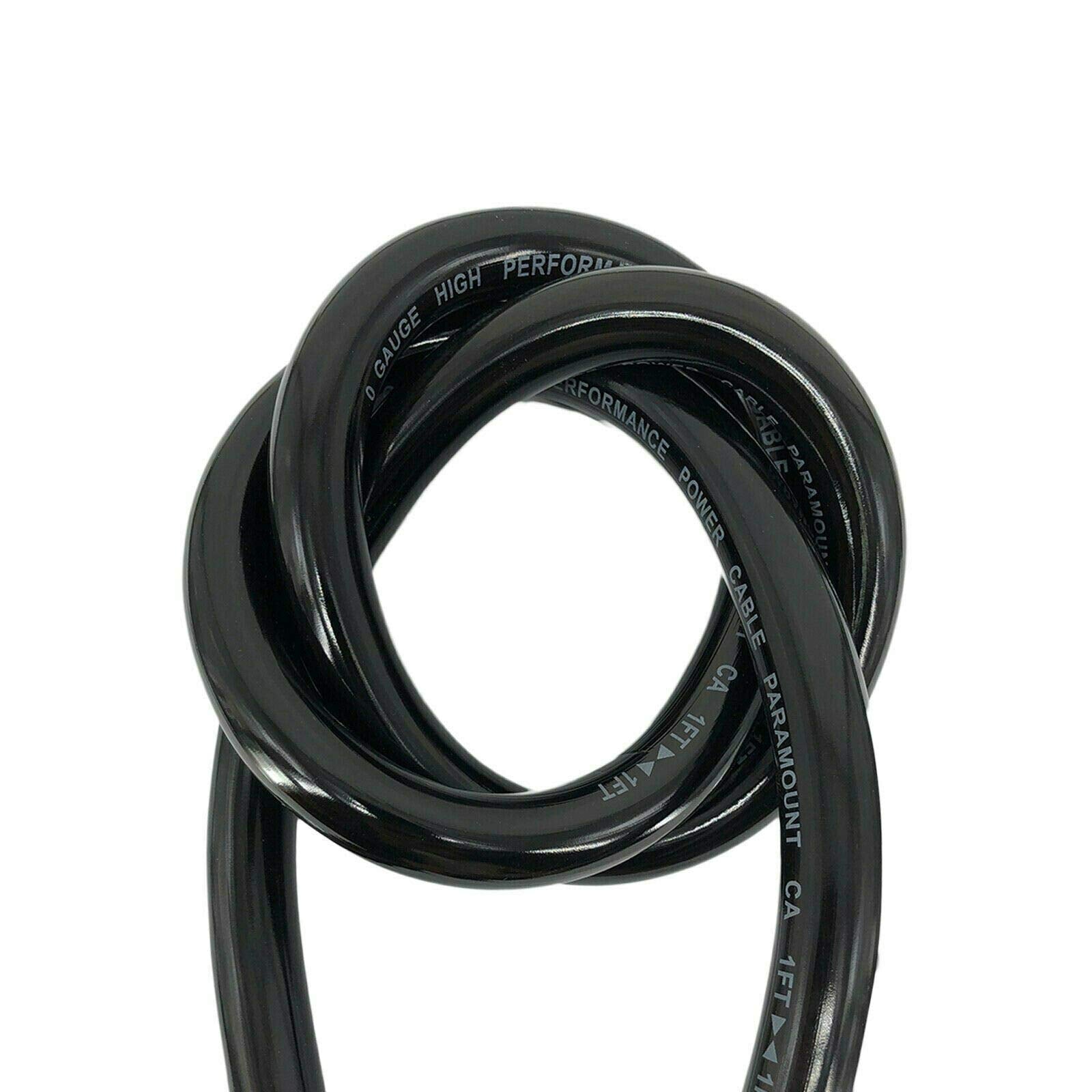 Audiotek 6000 Watts Maximum Power 0 Gauge Car Vehicle Audio Amplifier Installation Kit Hot Red 17 Ft Power Cable 150+200A Fuse/All Accessories And Terminal Included Red