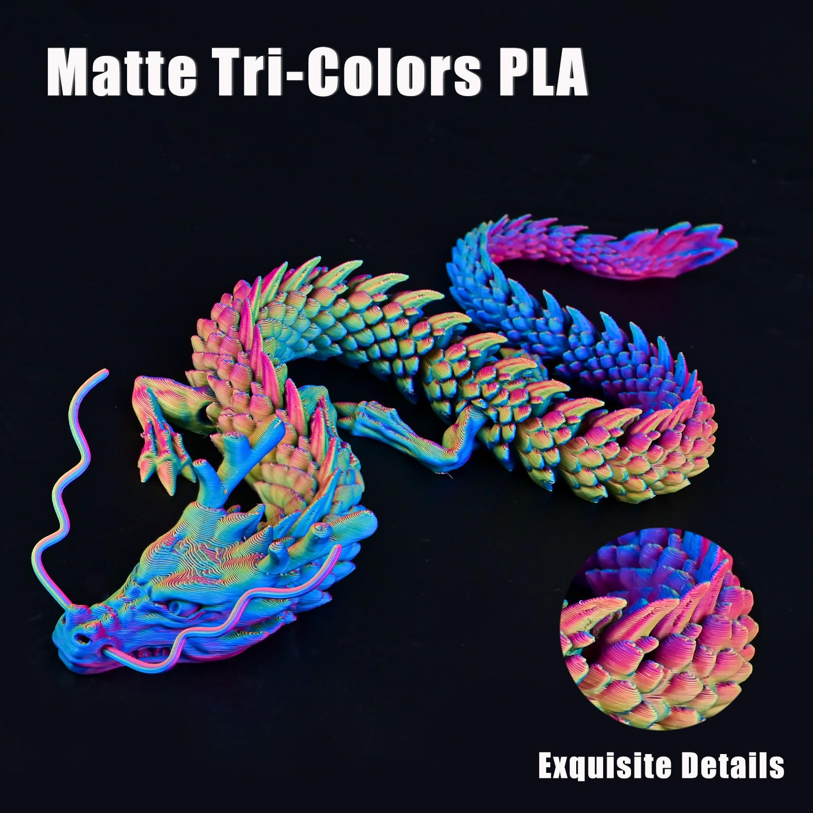 Ovv3D Pla Filament 1.75Mm, Rainbow Pla Filament Matte Tri Color 3D Printer Filament, Macaron 3D Printing Filament Red Yellow Blu