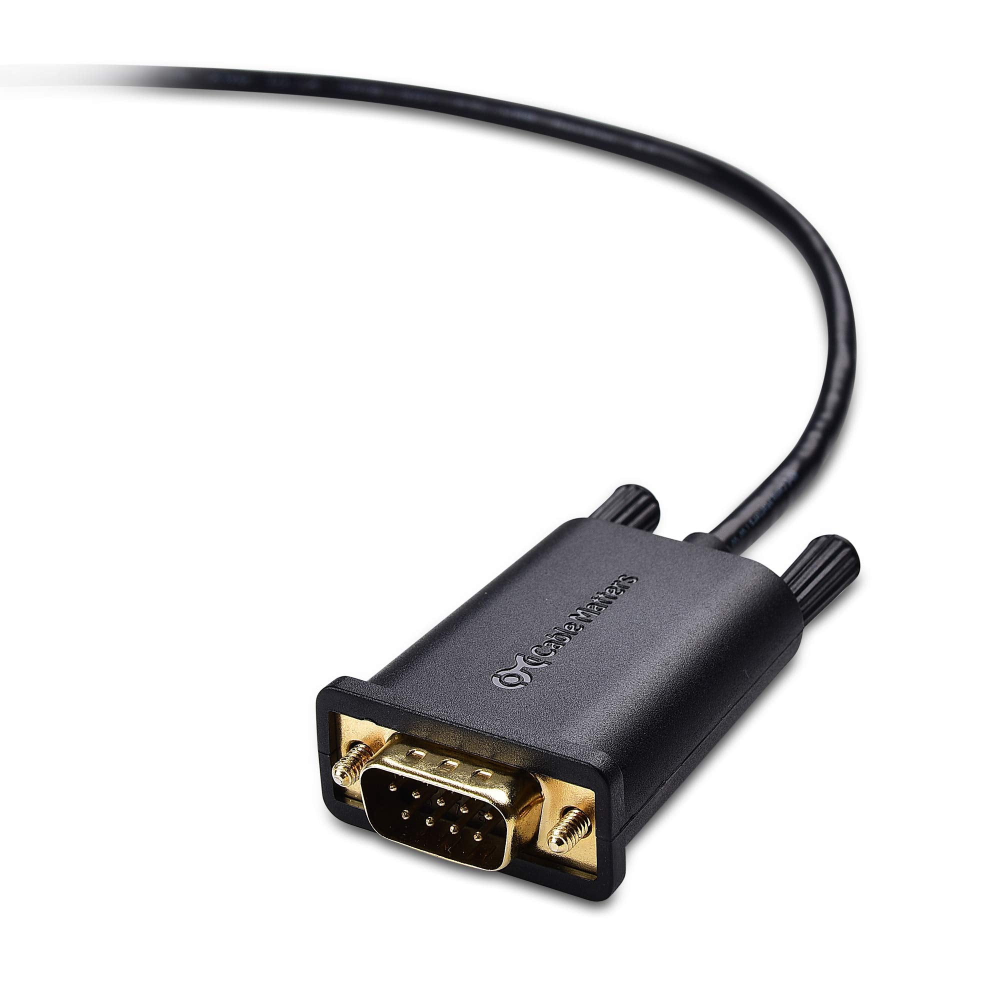 Cable Matters Usb To Serial Adapter Male To Male Cable (Rs232 To Usb 2.0, Serial To Usb, Usb To Db9) 6 Feet, Support Windows 11/