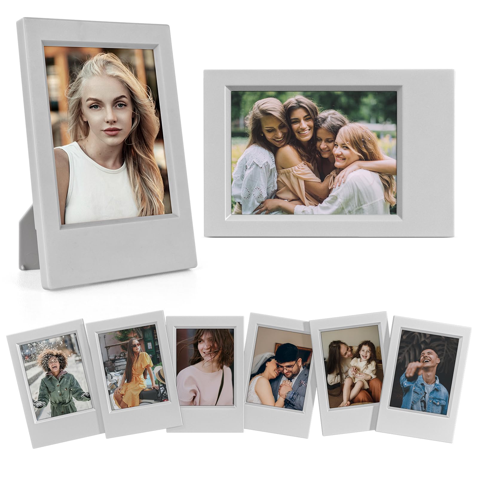 Hiyqin 2X3 Mini Photo Frames   8 Pack Mini Picture Frames For Fujifilm Instax 3    Instant Film   For Instax Mini 12 11 9 8 99 7