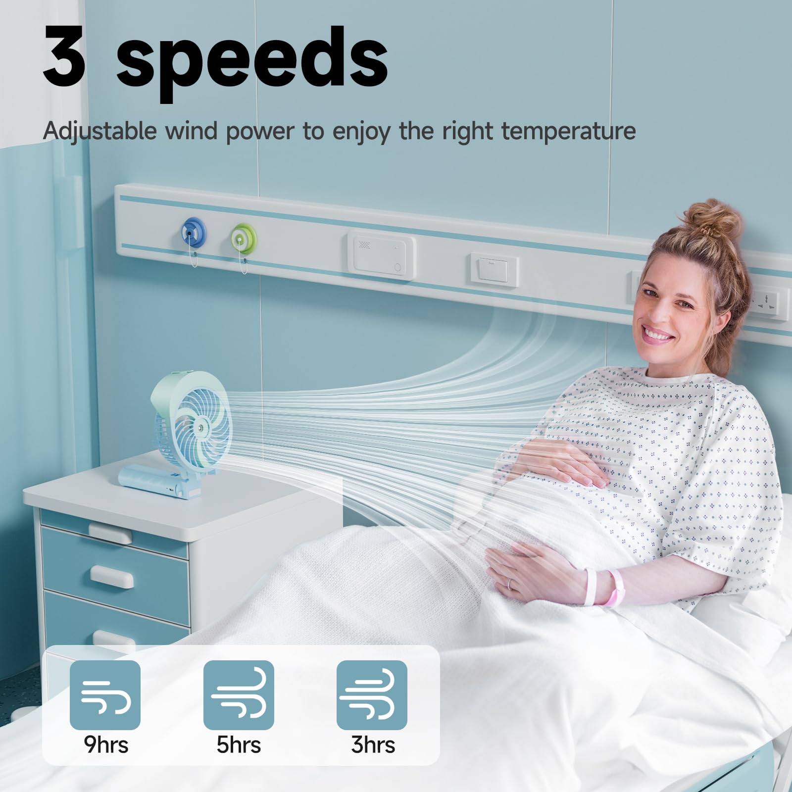 Handfan Personal Misting Fan, Poratable Handheld Rechargeable Mister Fan, Battery Operated Mist Fan, For Travel, Camping, Outdoo