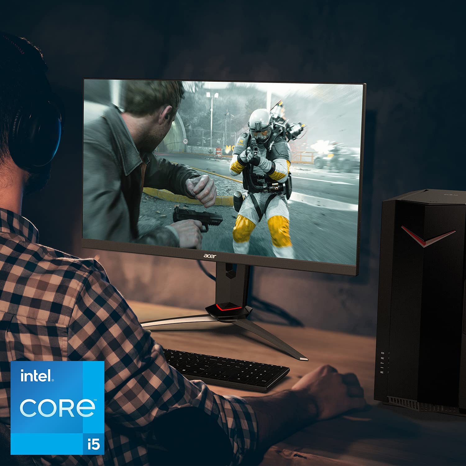 Acer Nitro 50 N50 620 Ua91 Gaming Desktop | 11Th Gen Intel Core I5 11400F 6 Core Processor | Nvidia Geforce Gtx 1650 | 8Gb Ddr4