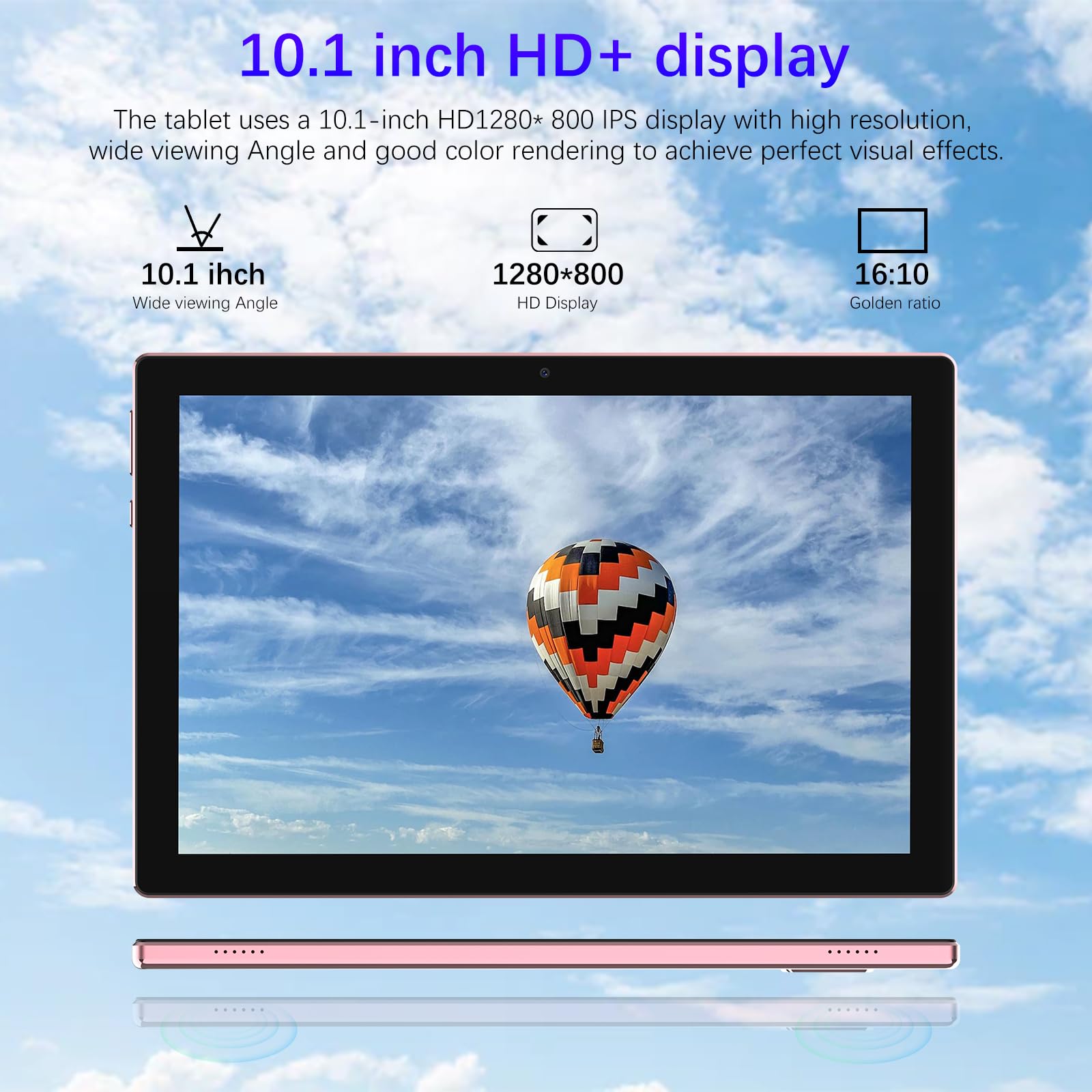 2 In 1 Tablet, 10 Inch Android 13 Tablet With Keyboard, 10Gb+64Gb+512Gb Expand Dual Camera, Ips Touch Screen Tablet Computer, Wi