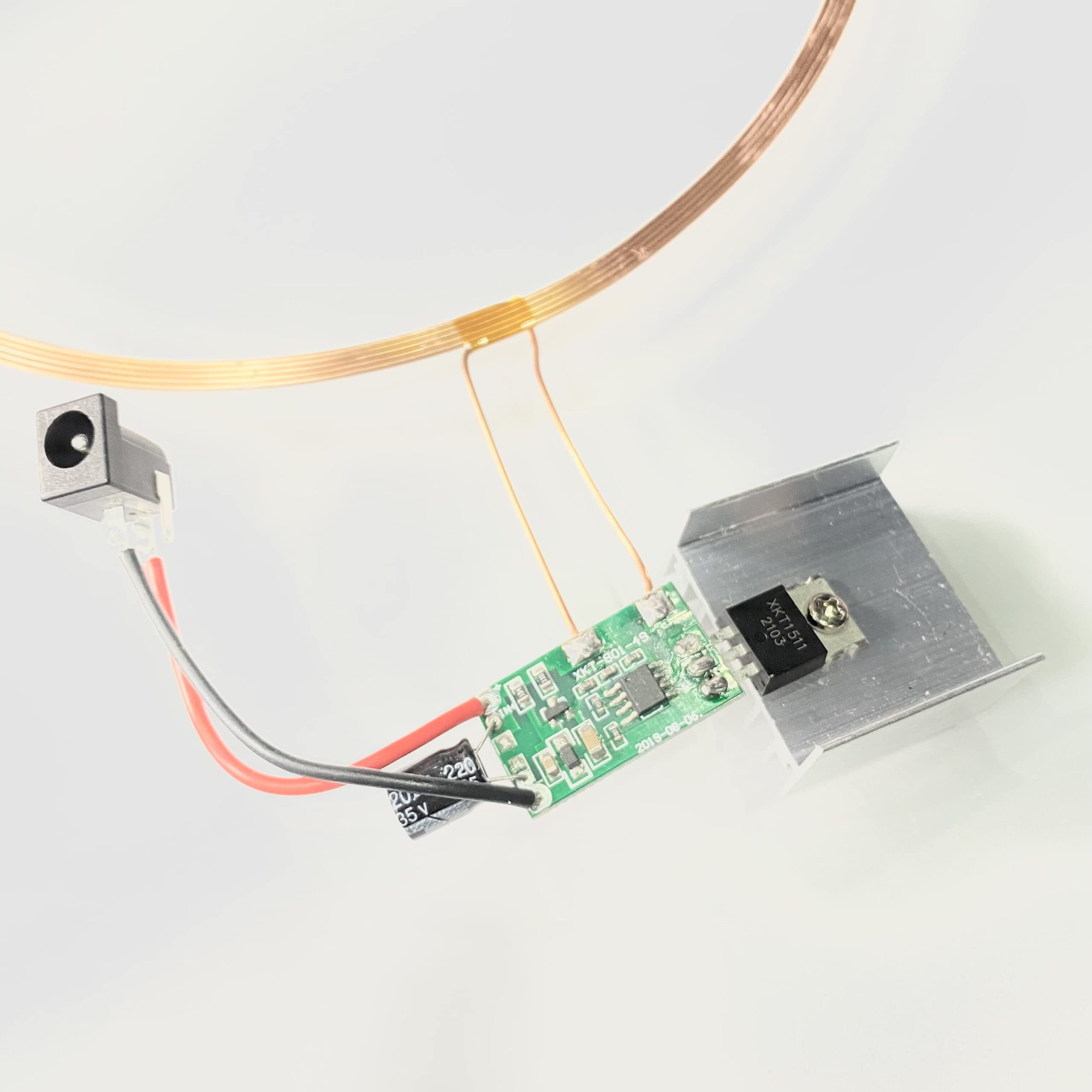 Taidacent 24V 200Mm Wireless Led Coil Wireless Leds And Inductive Induction Coil Charger Module For Creative 3D Ring Night Light