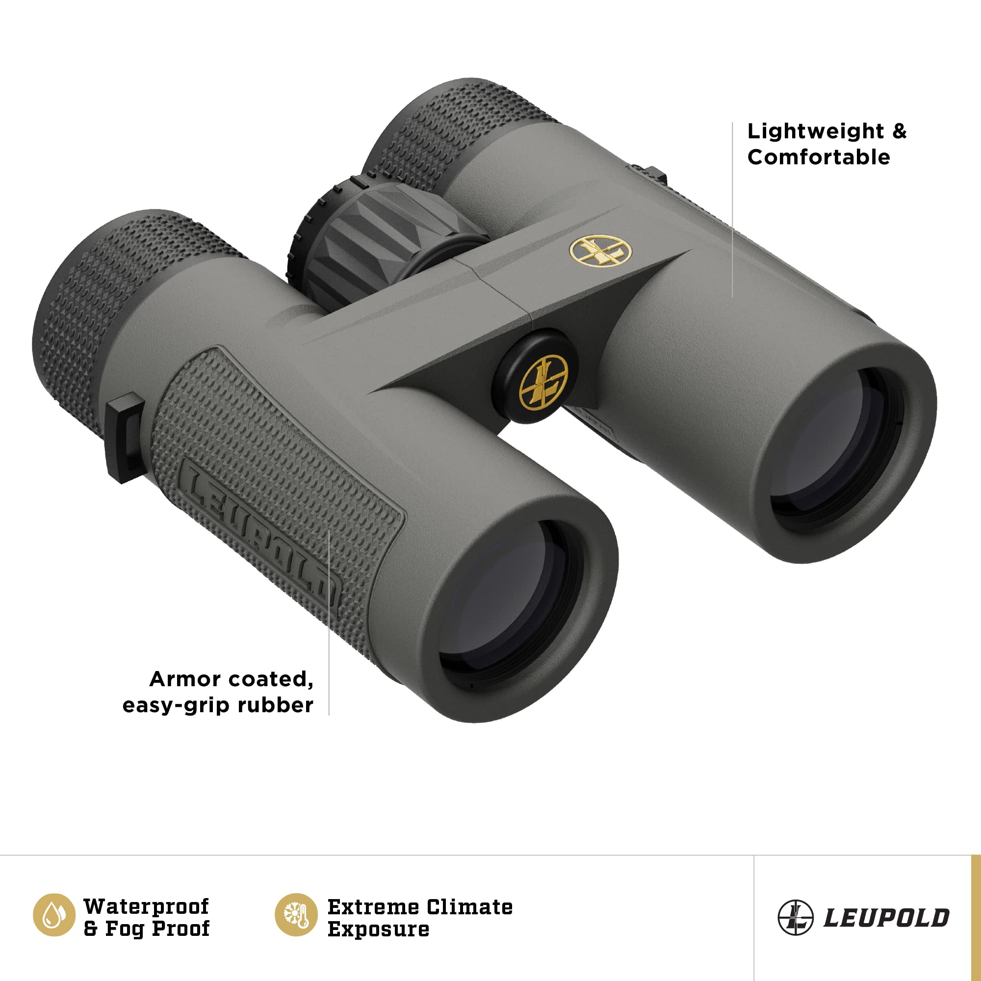 Leupold Bx 4 Pro Guide Hd Binoculars, 10X32Mm, Shadow Gray (172660)