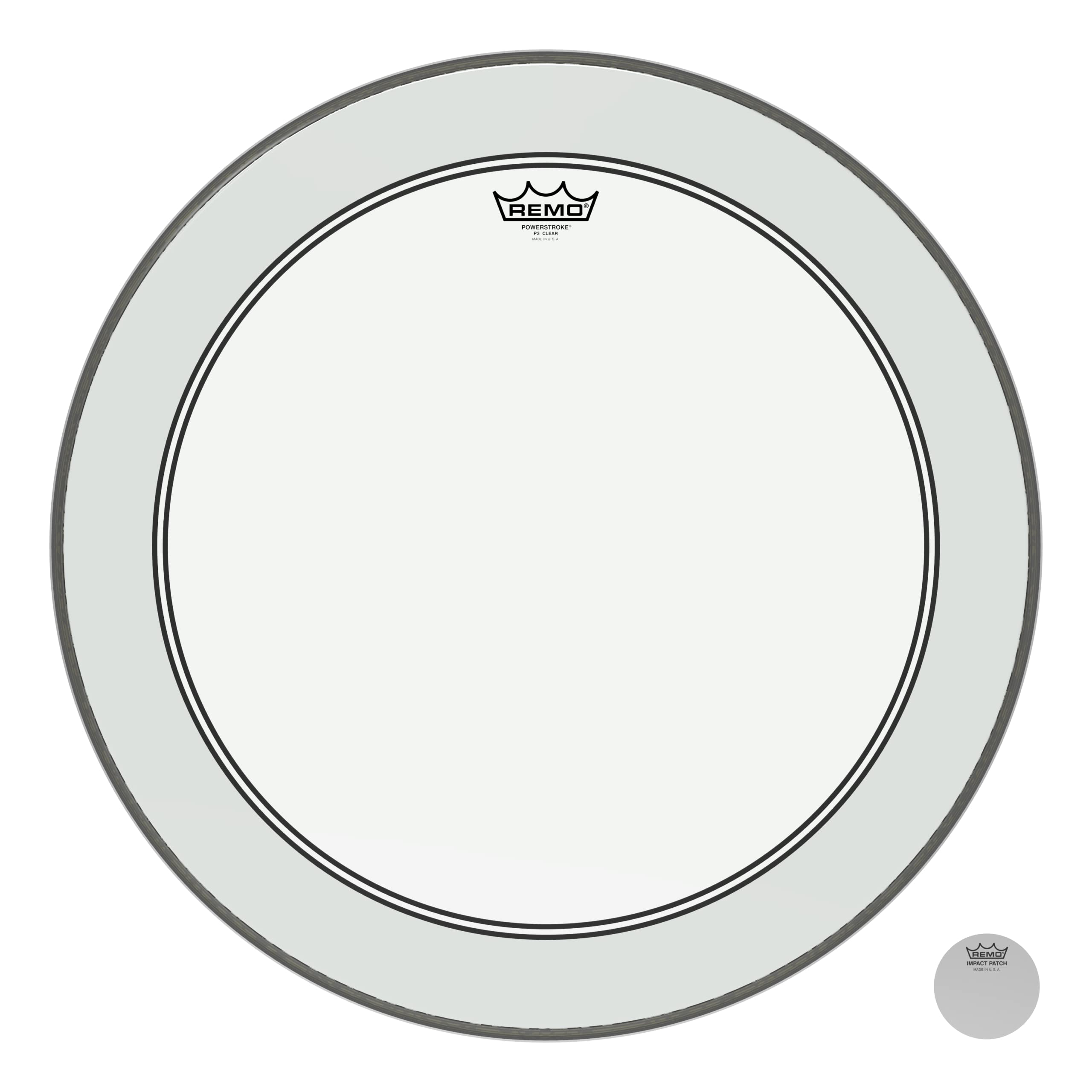 Remo Powerstroke P3 Clear Bass Drumhead, 22''