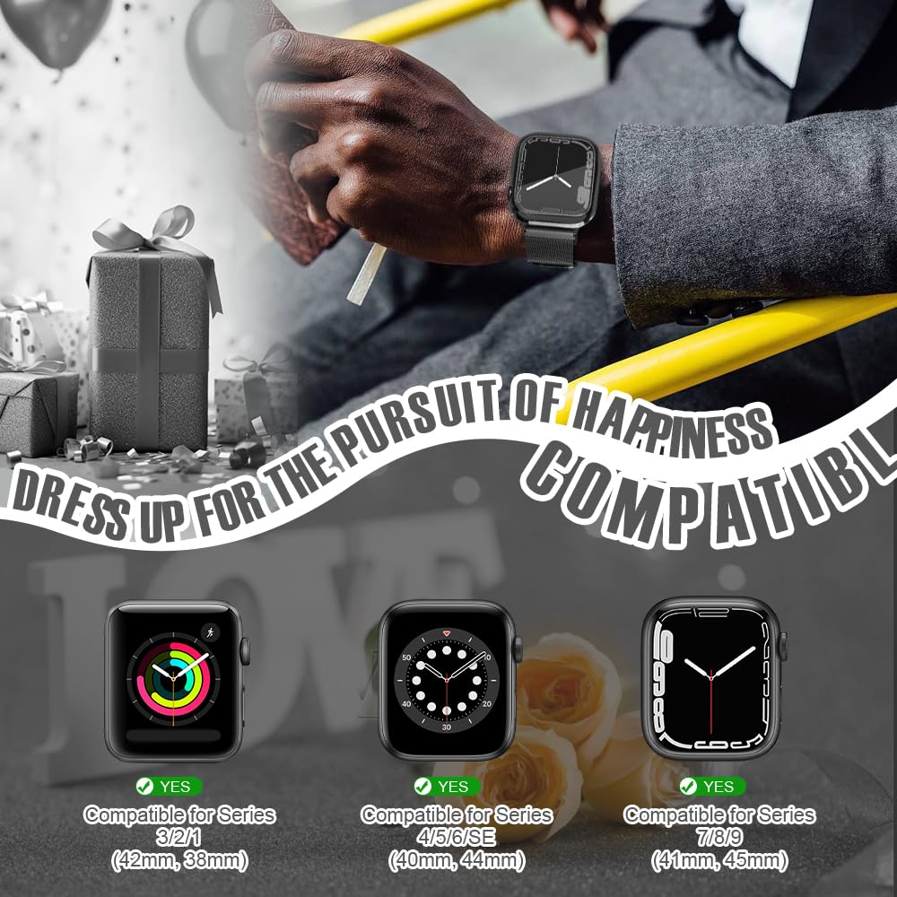 Top4Cus 45Mm Cover Soft Tpu Anti Scratch Lightweight 45Mm Iwatch Case All Around Screen Protector, Optional Cases Compatible Wit