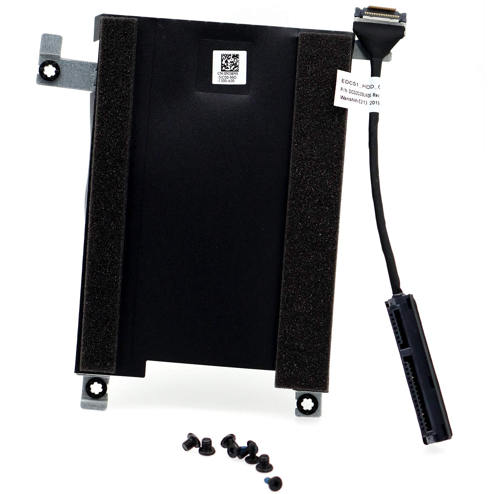 Deal4GO SATA Hard Drive Cable XY5F7 w/HDD Caddy Bracket ND8N9 for Dell Latitude 5500 5501 5502 5505 5510 5511 Precision 3540 354