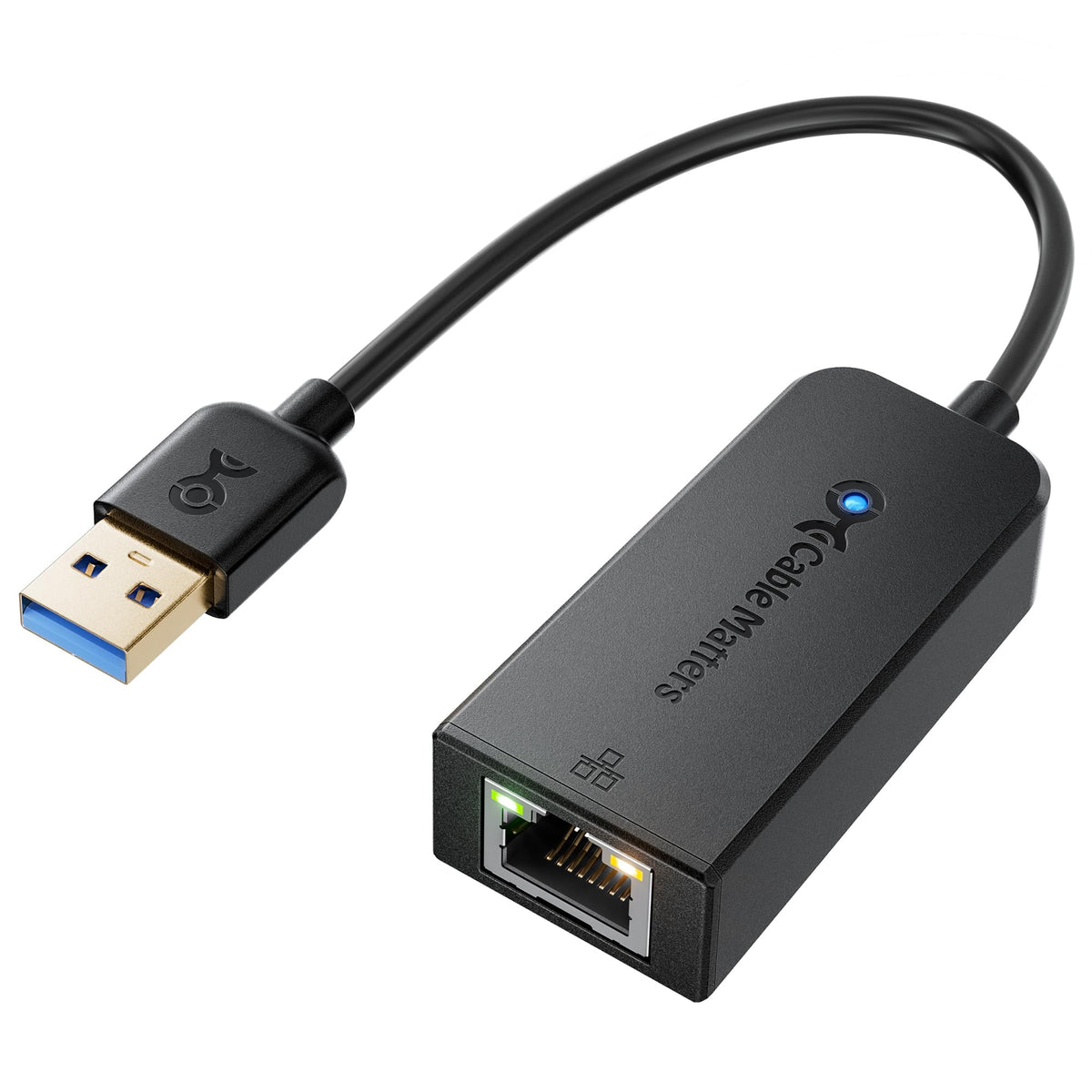 Cable Matters Plug & Play USB to Ethernet Adapter with PXE, MAC Address Clone Support (USB 3.0 to Gigabit Ethernet, Ethernet to USB, Ethernet Adapter for Laptop) Supporting 10/100/1000Mbps
