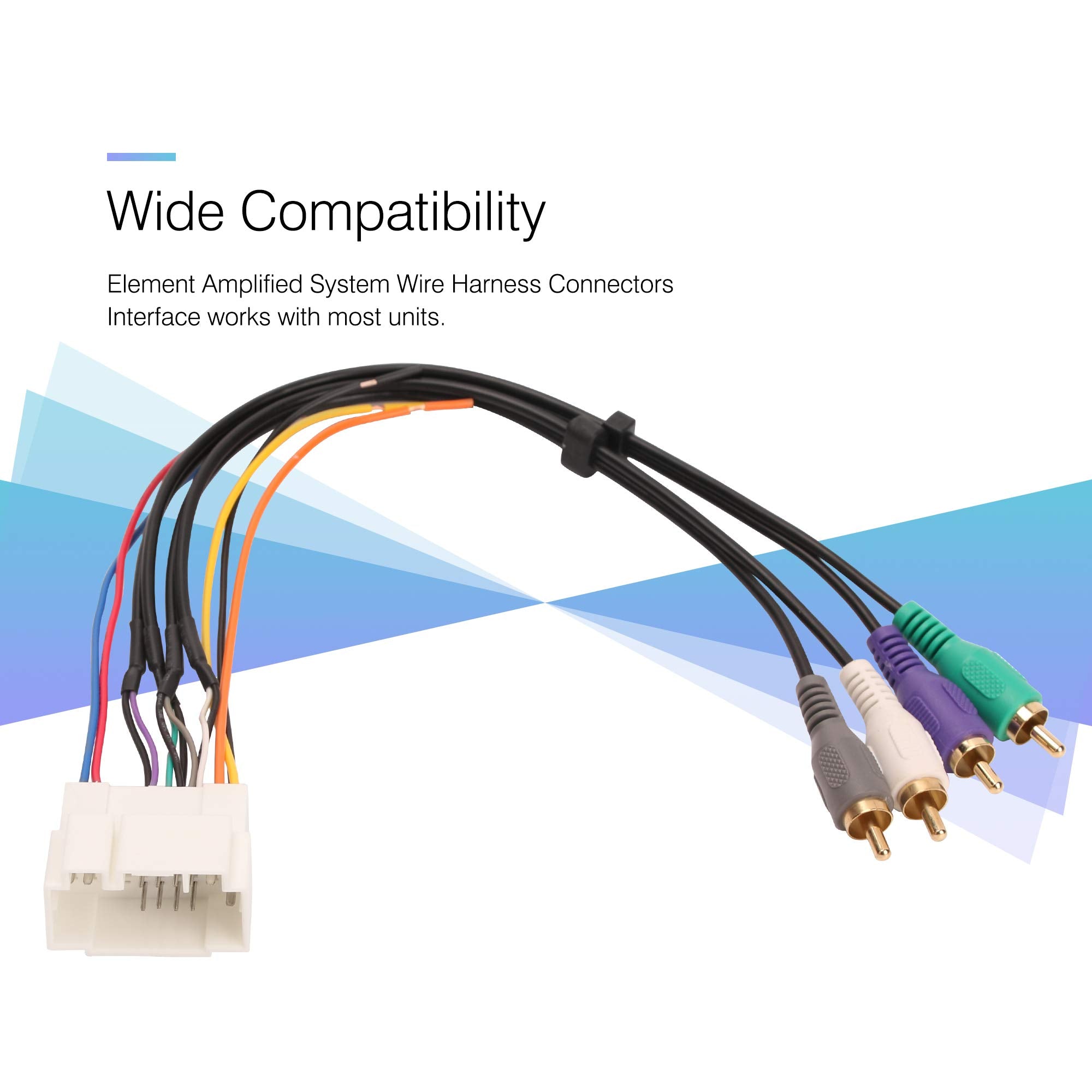 Rdbs Car Audio Amplified System & Video Wiring Harness For 1998 2007 Honda Element Stereo Speaker Connector