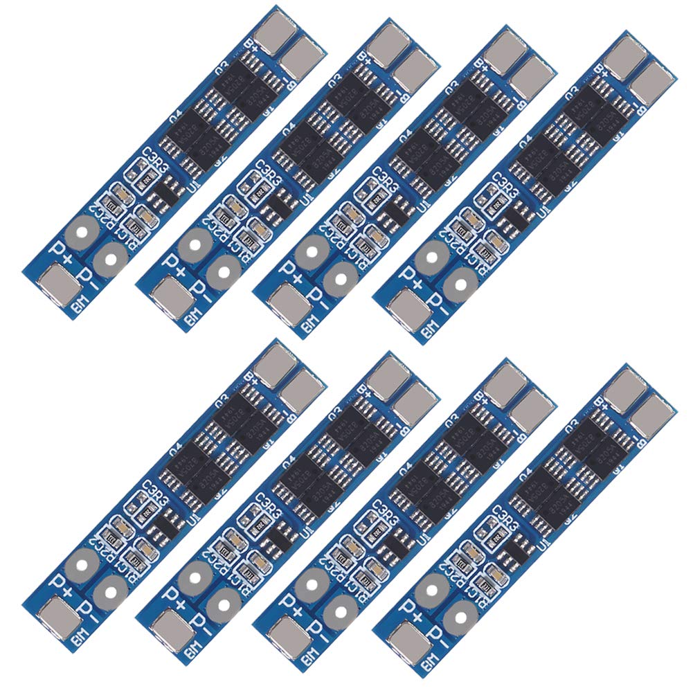 Aceirmc 2S 7.4V 8.4V 8A 18650 Charger Pcb Bms Protection Board For Li Ion Lithium Battery Cell (8Pcs)
