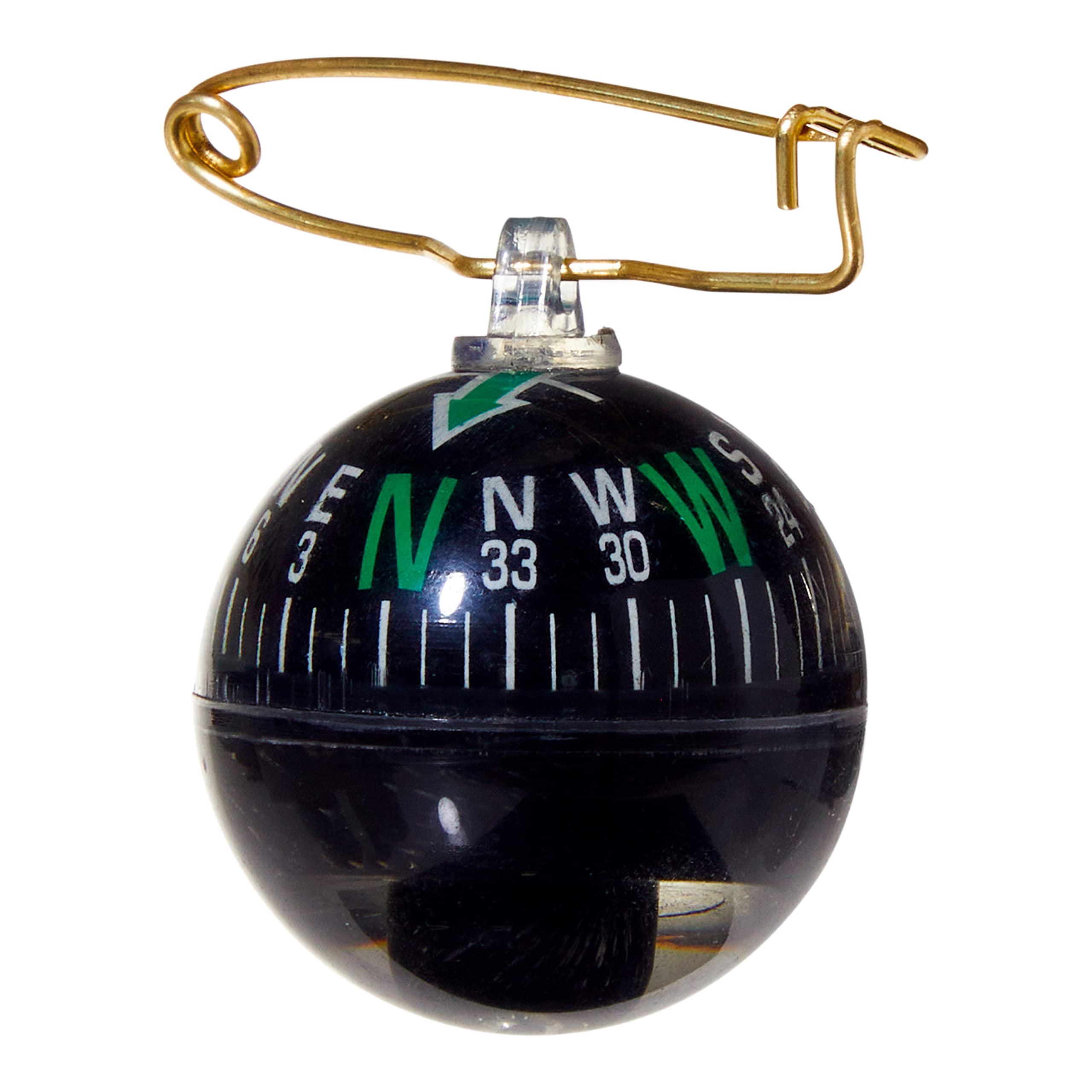 Allen Company Liquid Filled Ball Compass With Pin, Multi, One Size (484)