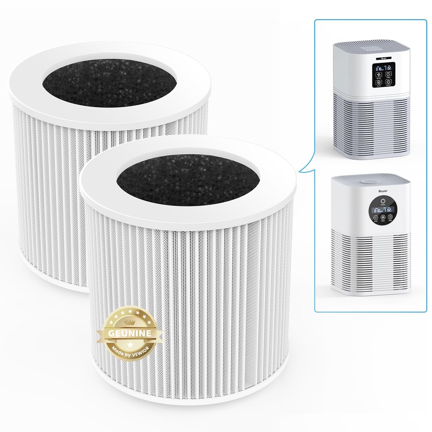 Vewior Official A1 A1W Air Purifier Replacement Filter H13 True Hepa Air Purifier Filter, Compatible With Vewior Hqsc 50 Hqkj 80
