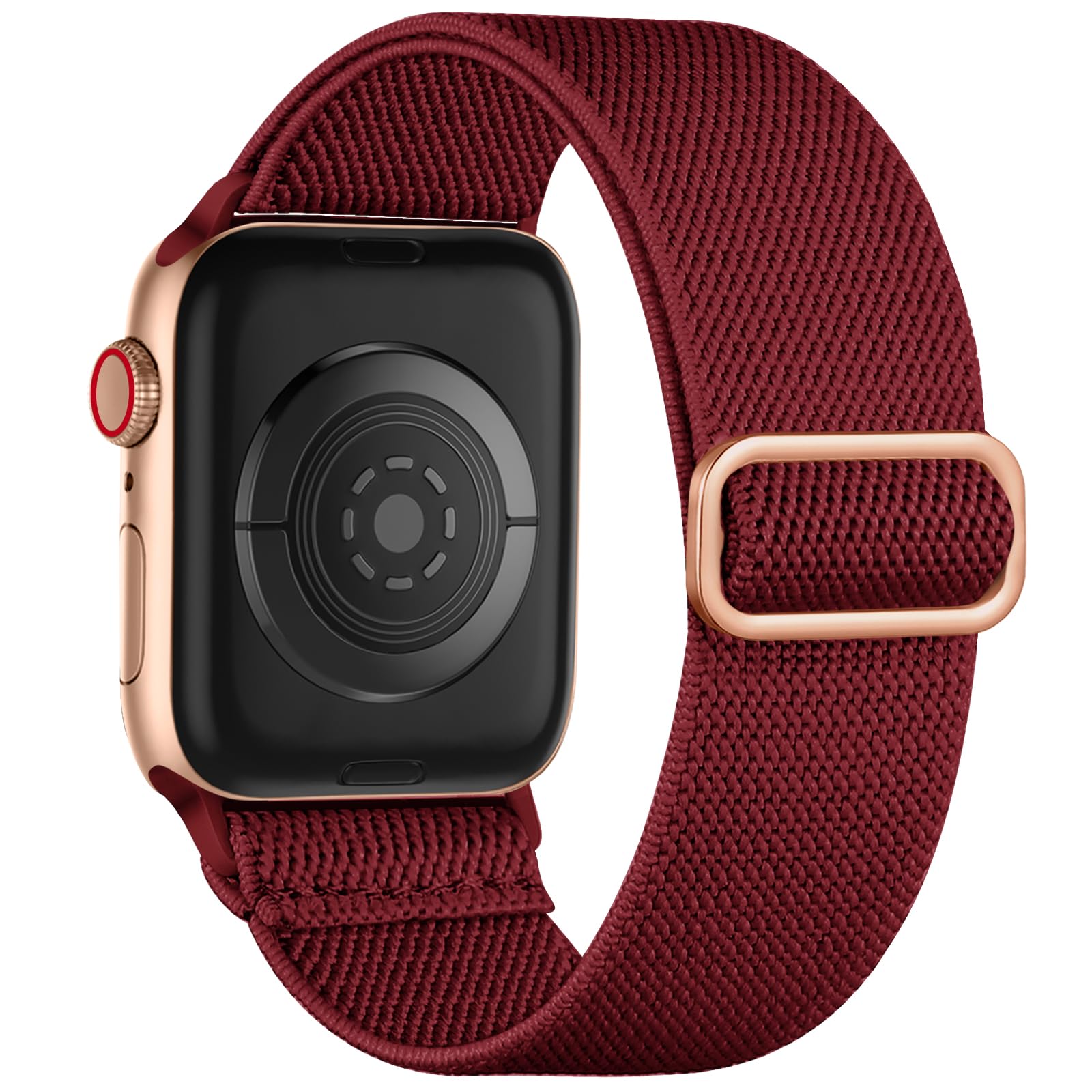 Maledan 1 Pack Stretchy Solo Loop Compatible With Apple Watch Band 44Mm 45Mm 40Mm 38Mm 41Mm 46Mm 49Mm 42Mm Women Men, Soft Nylon