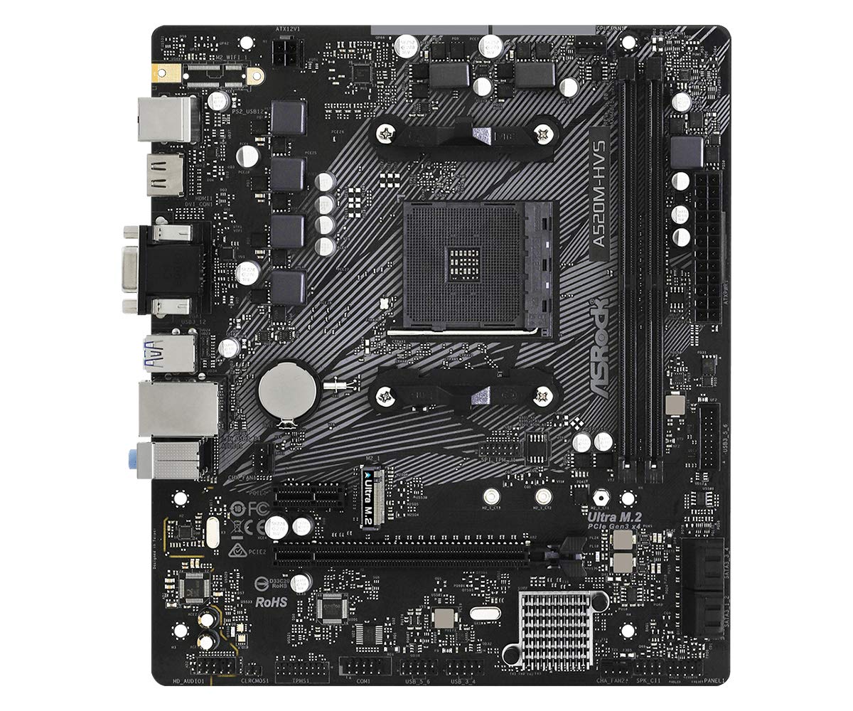 Asrock Amd A520 Socket Am4 Micro Atx Ddr4-Sdram Motherboard