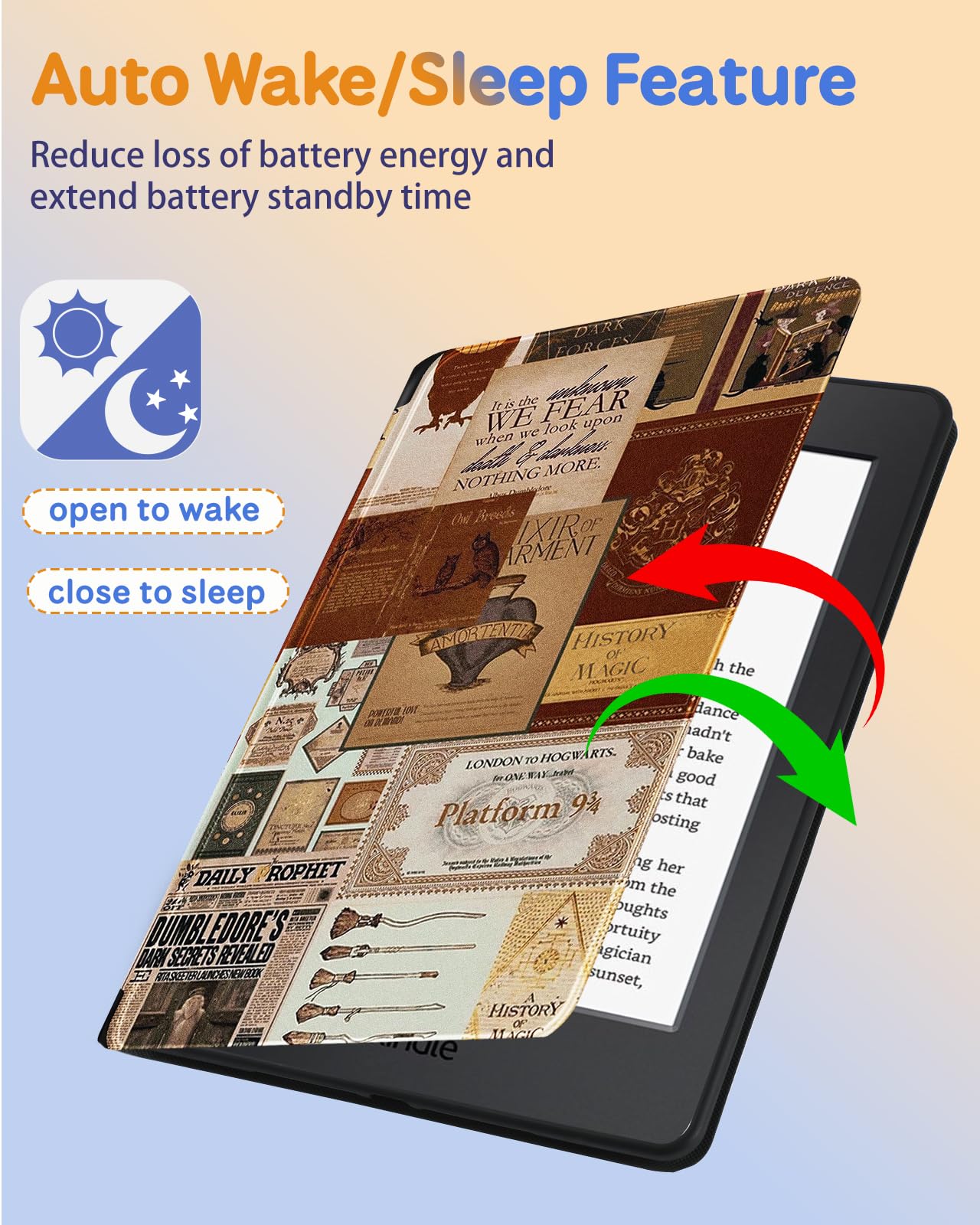 Kidcube For Kindle Paperwhite 11Th Generation Case 6.8 Inch 2021/Paperwhite Signature Edition Case Women Girls Boys Cute Collage