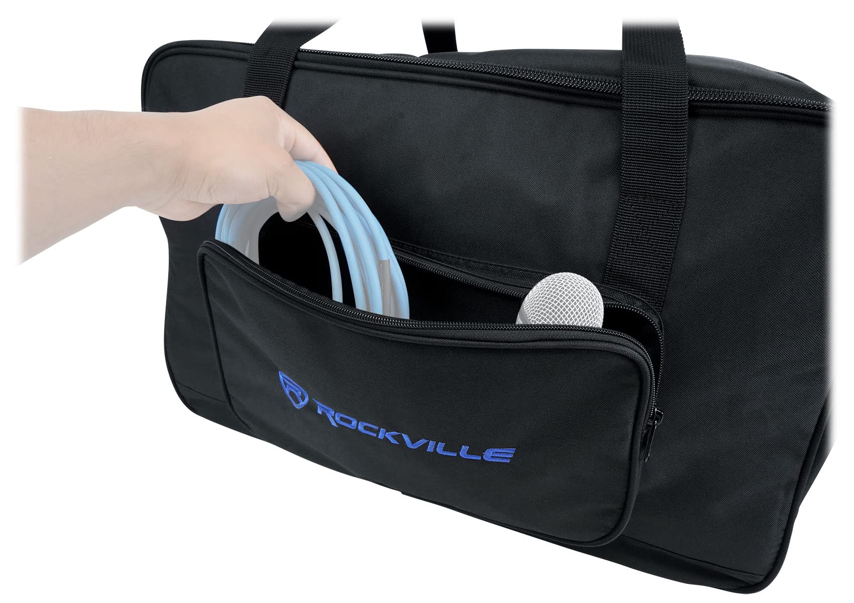 Rockville Tb10 Padded Speaker Bag Carry Case For 10'' Dj Pa Speakers+Stand