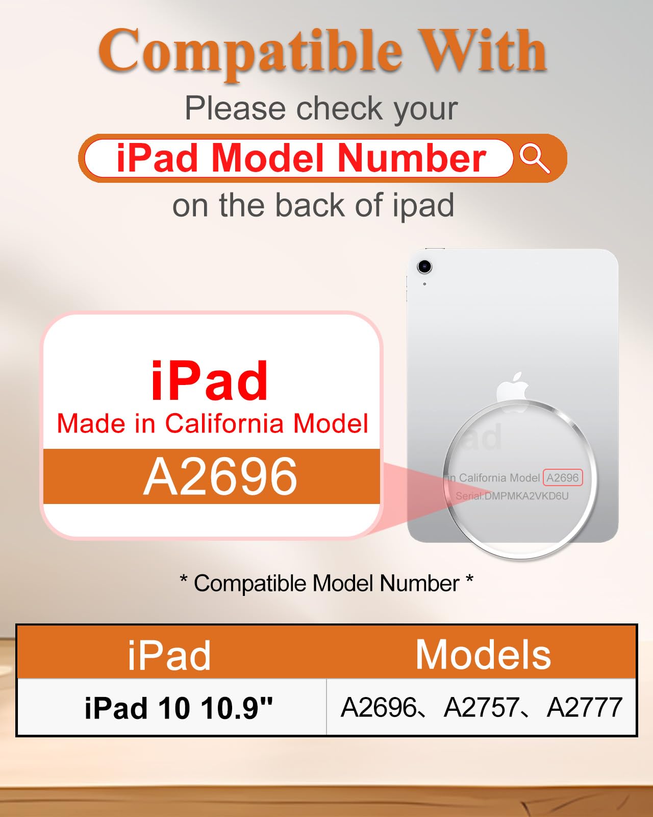 Wazzasoft For Ipad 10Th Generation Case With Keyboard Pencil Holder 10.9 Inch Folio Tablet Cover Women Girls Cute Girly Teens Ka