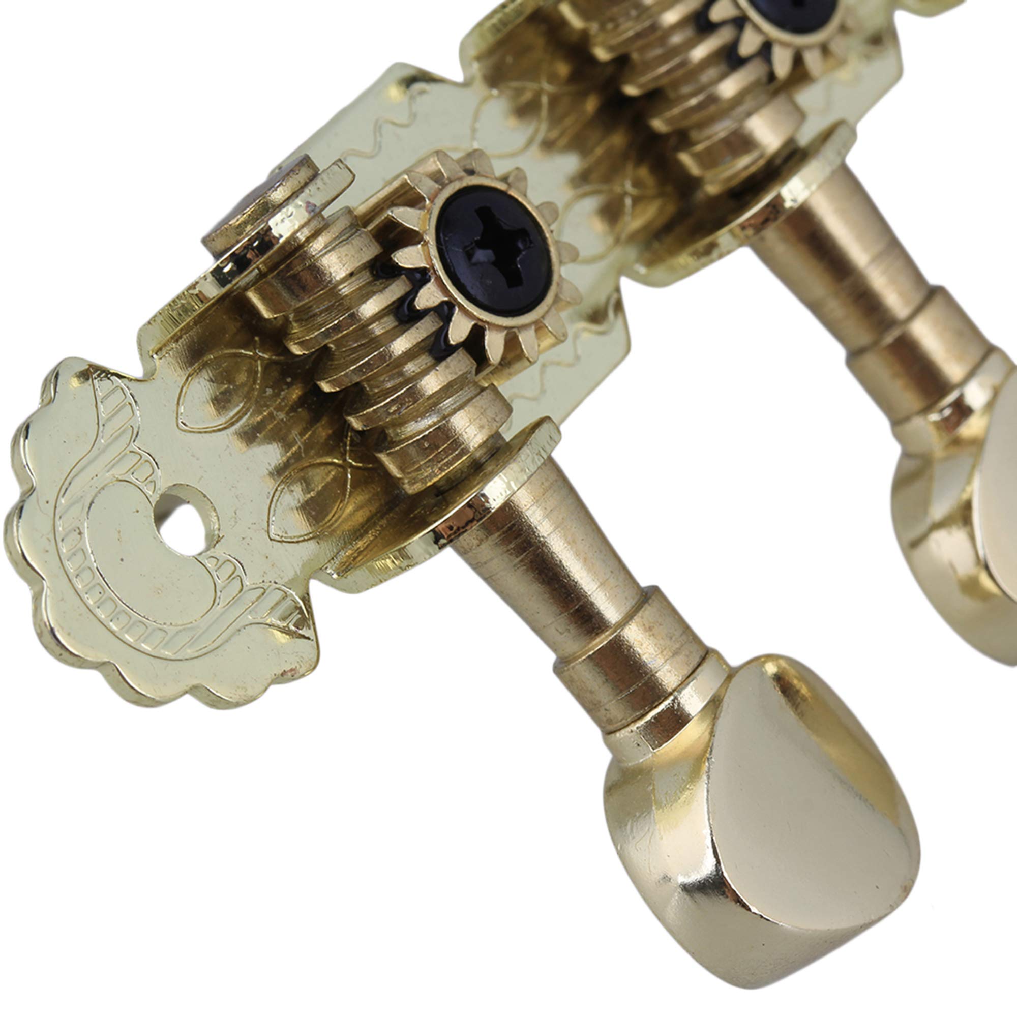 Lovermusic Type1 Gold Metal Machine Heads Tuning Pegs Button Instruments Accessories Replacement For Mandolin