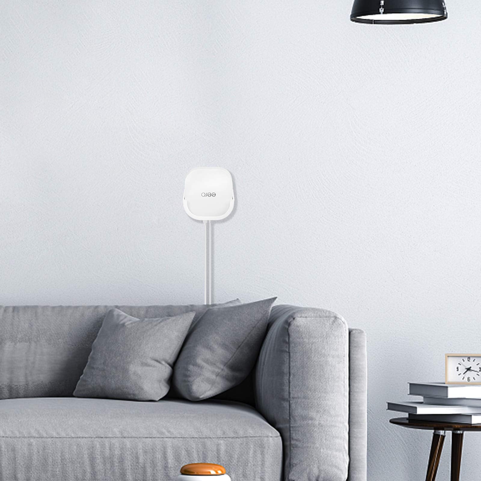 Screwless Wall Mount For Eero 6 Dual Band Mesh Wi Fi 6 Router Holder, No Tools Required, Easy To Install, No Drilling, Strong Vh