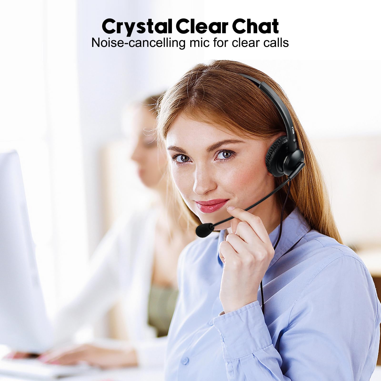 Mkj Cisco Headset Noise Canceling Wired Headphones With Microphone Corded Rj9 Telephone Headset For Cisco Office Phones Cp 7821