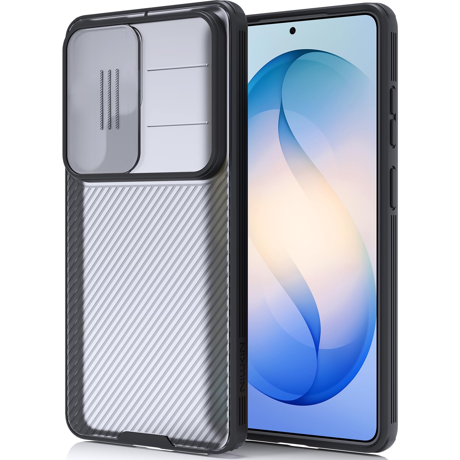 Nillkin for Samsung Galaxy S26 Ultra Case With Camera Cover, [Patented Lens Protection] Slim Military-Grade Shockproof Silicone 