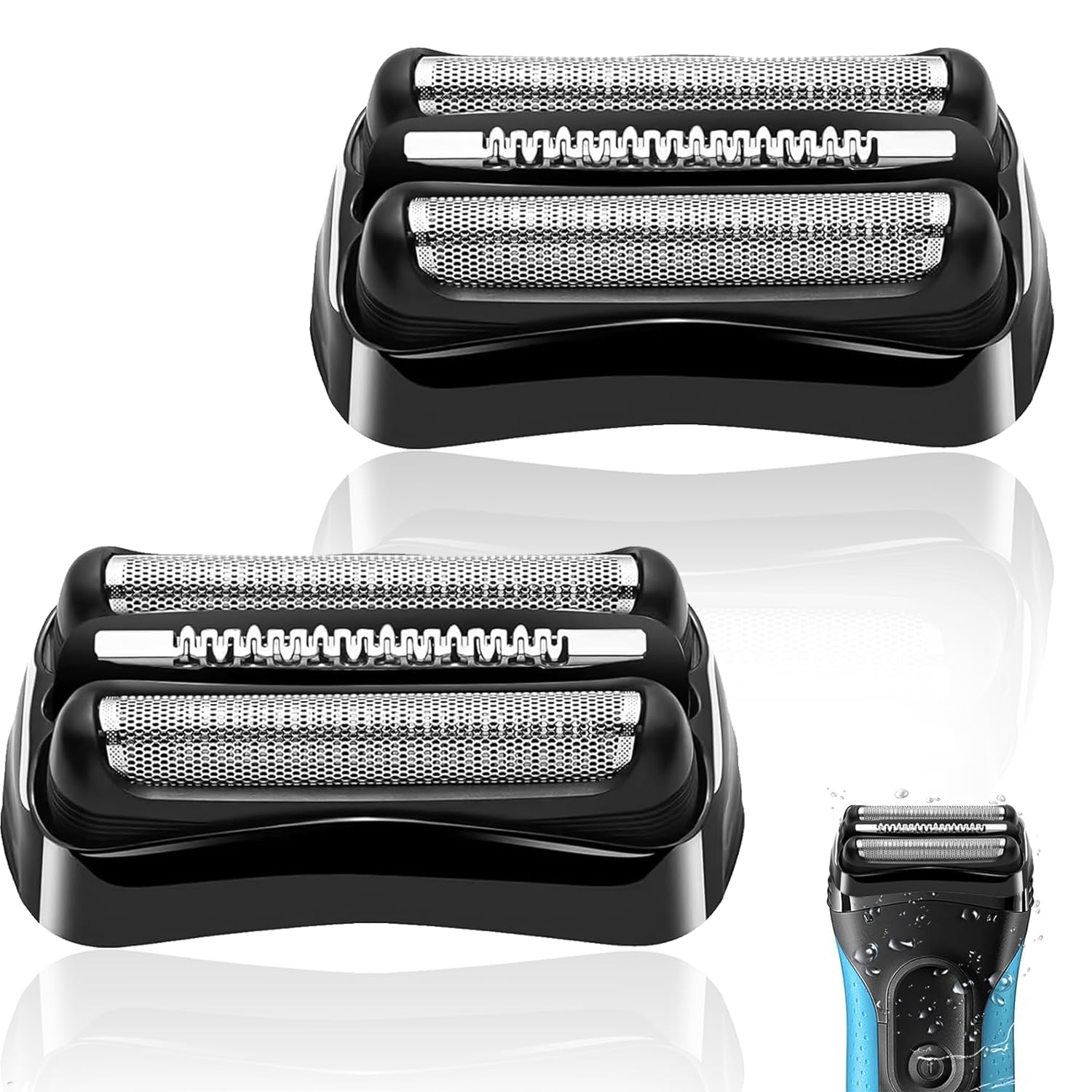 21B Shaver Blades For Braun Series 3 Replacement Head&For Braun S3 Wet And Dry Replacement Head, 21B Foil And Cutter Compatible