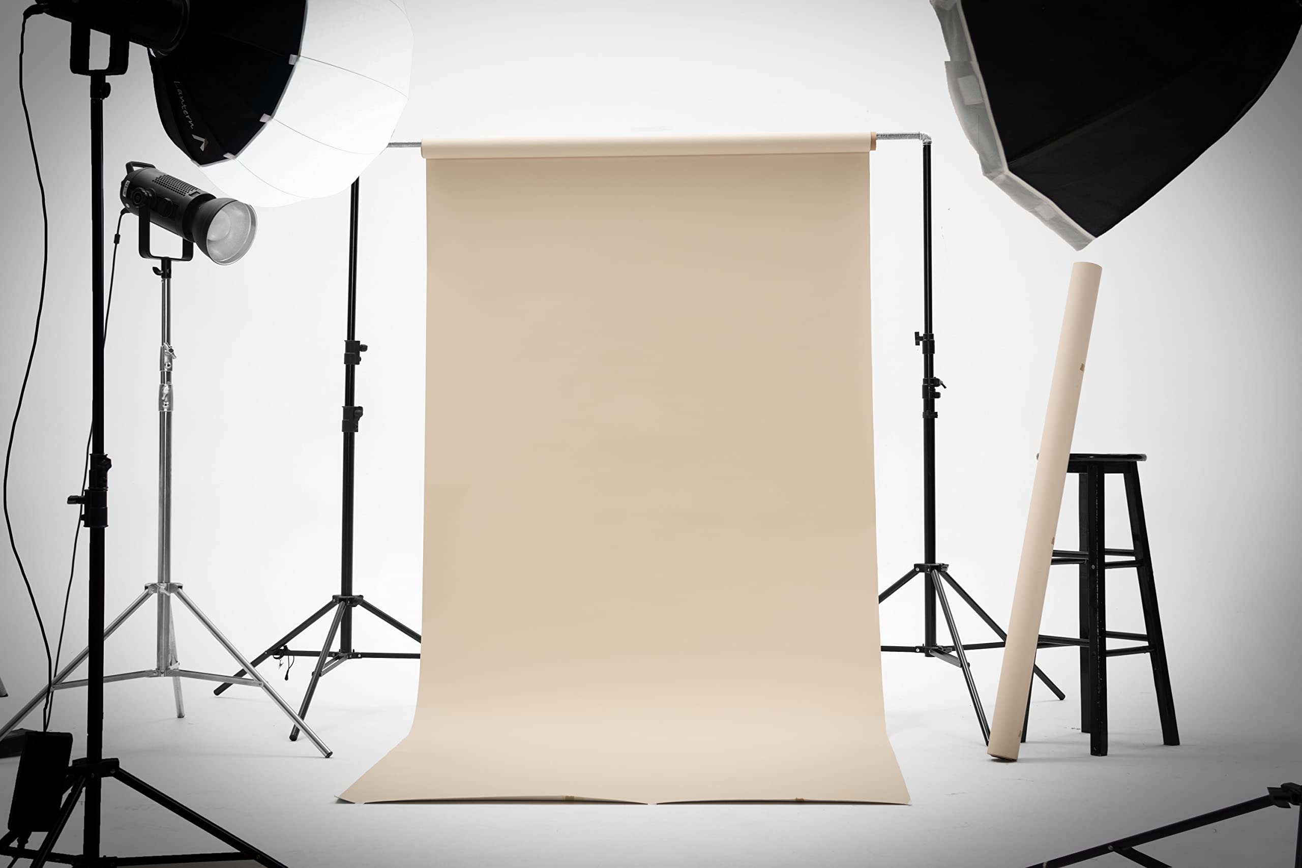 Kate Seamless Paper Backdrop For Photography Beige Cream Backdrop Paper (53''X32.8' Ivorine)