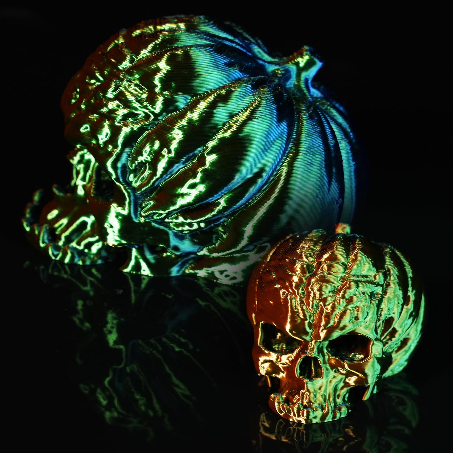 Gratkit Silk Tri Color Pla Filament,Coextrusion Pla Filament 1.75Mm,  0.03Mm, 1Kg/Roll, Silk Pla Orange & Blue & Green