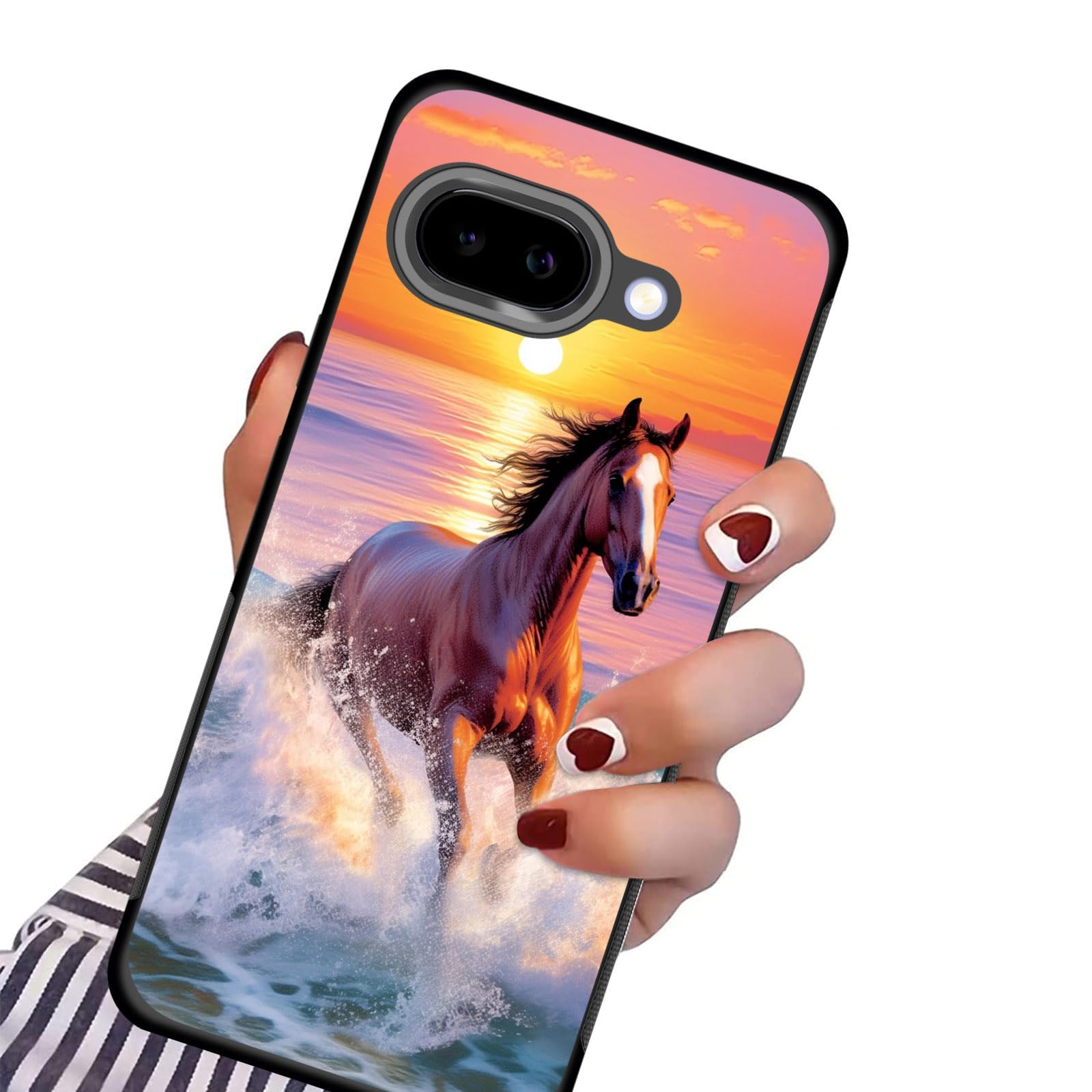 Zqlplzr For Pixel 9A Case,Tire Anti-Skid Edges Cute Design Shockproof Bumper Full Protection Back Cover For Google Pixel 9A 6.3'