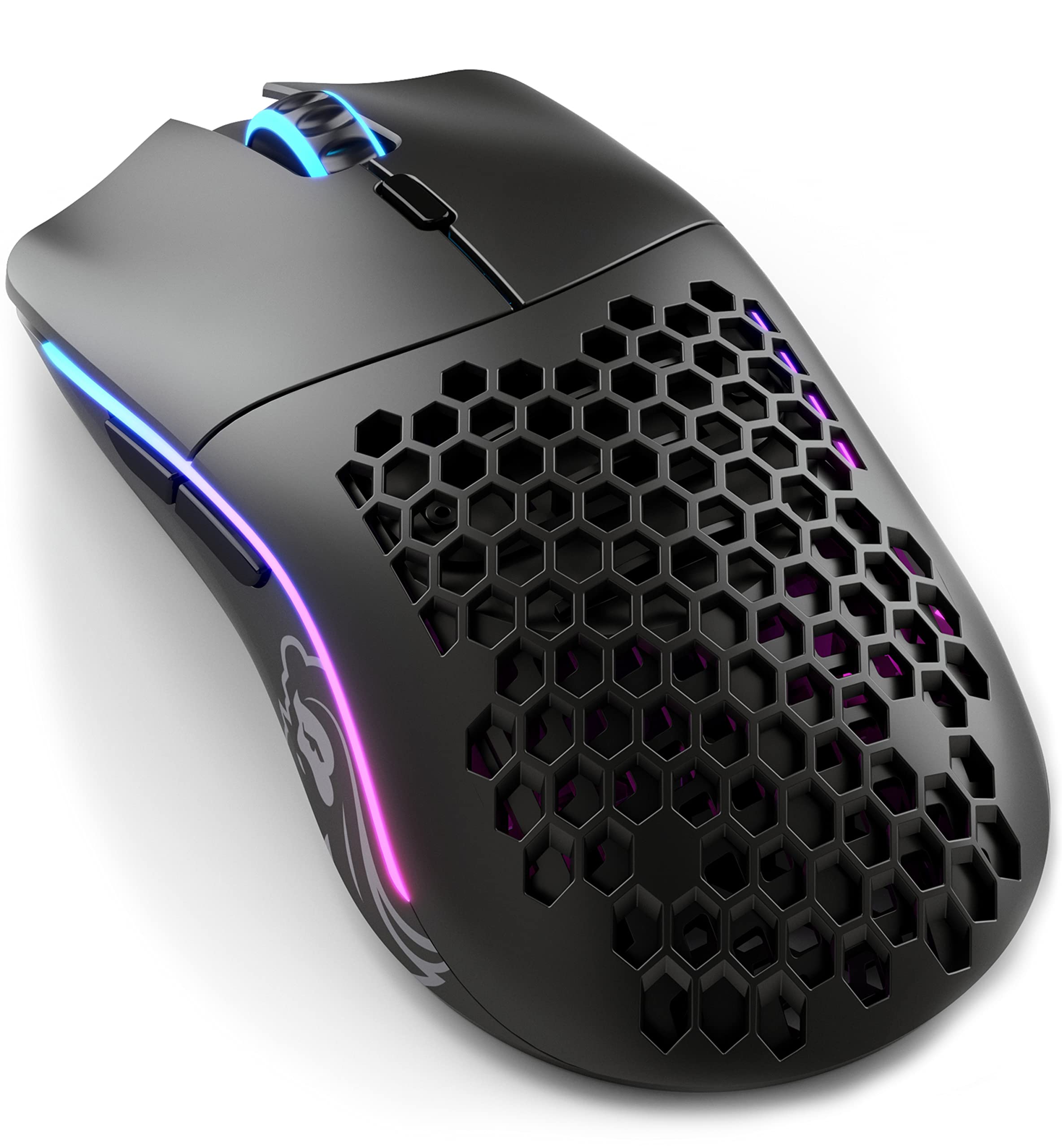Glorious Model O  (Minus) Wireless Gaming Mouse   65G Superlight Honeycomb Design, Rgb, Ambidextrous, Lag Free 2.4Ghz Wireless,