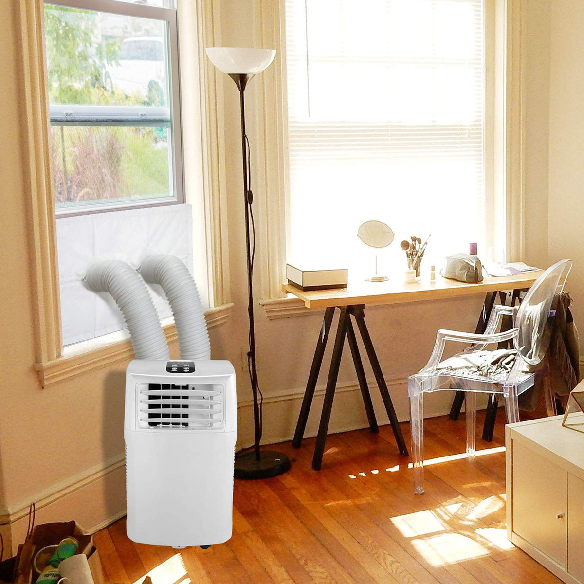 Hoomee Air Lock For Portable Air Conditioner,Window Seal For Mobile Air Conditioning. Max Size 14X60 Inch