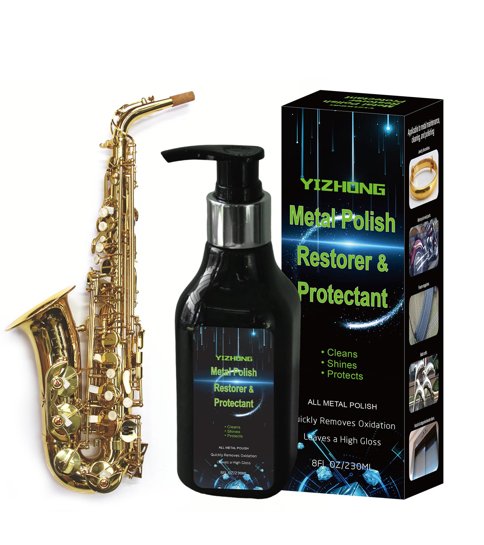 Musical Instrument Polishing Cleaning, Rust Removal, Restoration & Oxidation Protection Kit Various Instruments, Suitable for Br