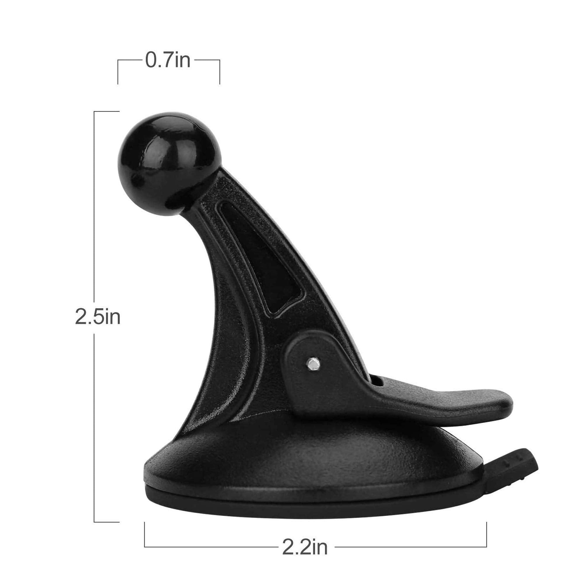 Yiephiot Gps Windshield Mount Holder For Garmin Nuvi Drive Drivesmart Series With 17Mm Swivel Ball Mounting Pattern, Suction Cup Mount