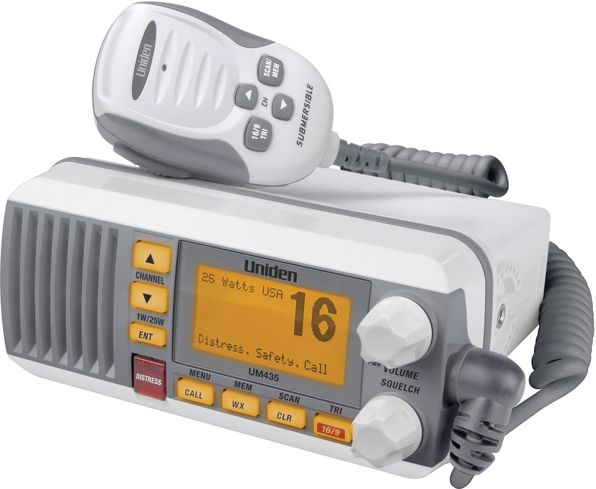 Uniden Um435 Advanced Fixed Mount Vhf Marine Radio, All Usa/International/Canadian Marine Channels Including New 4-Digit, Cdn B ,WBEEAB076DT5F6X