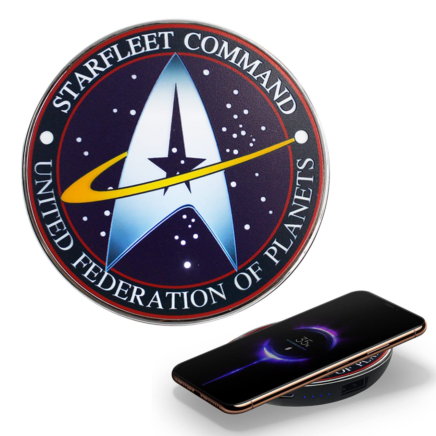 Star Trek Starfleet Command Qi Wireless Charger