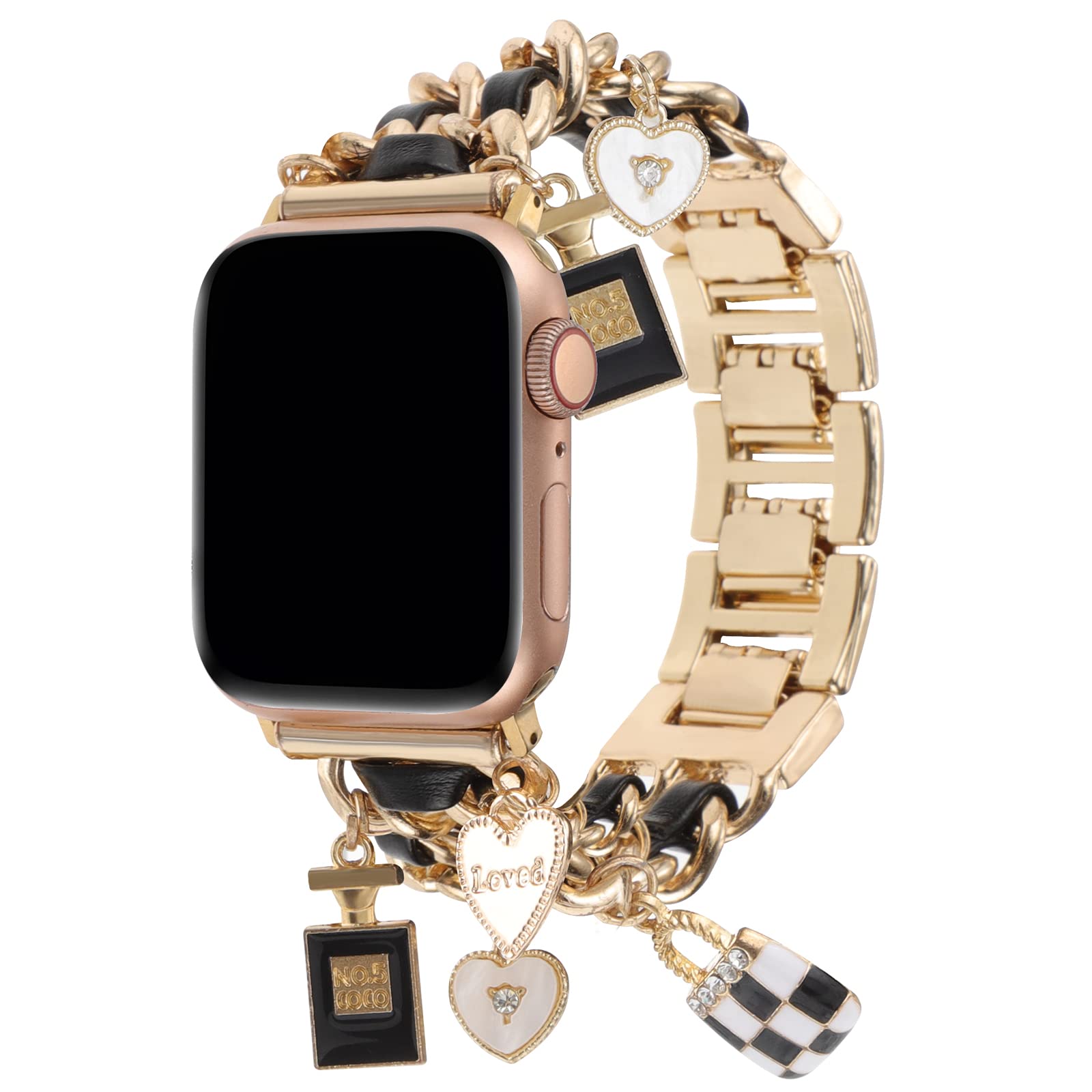 Realsign Stylish Metal Wristband Compatible With Apple Watch Bands 38Mm 40Mm 41Mm 42Mm 44Mm 45Mm 49Mm,Replacement Strap With Uni