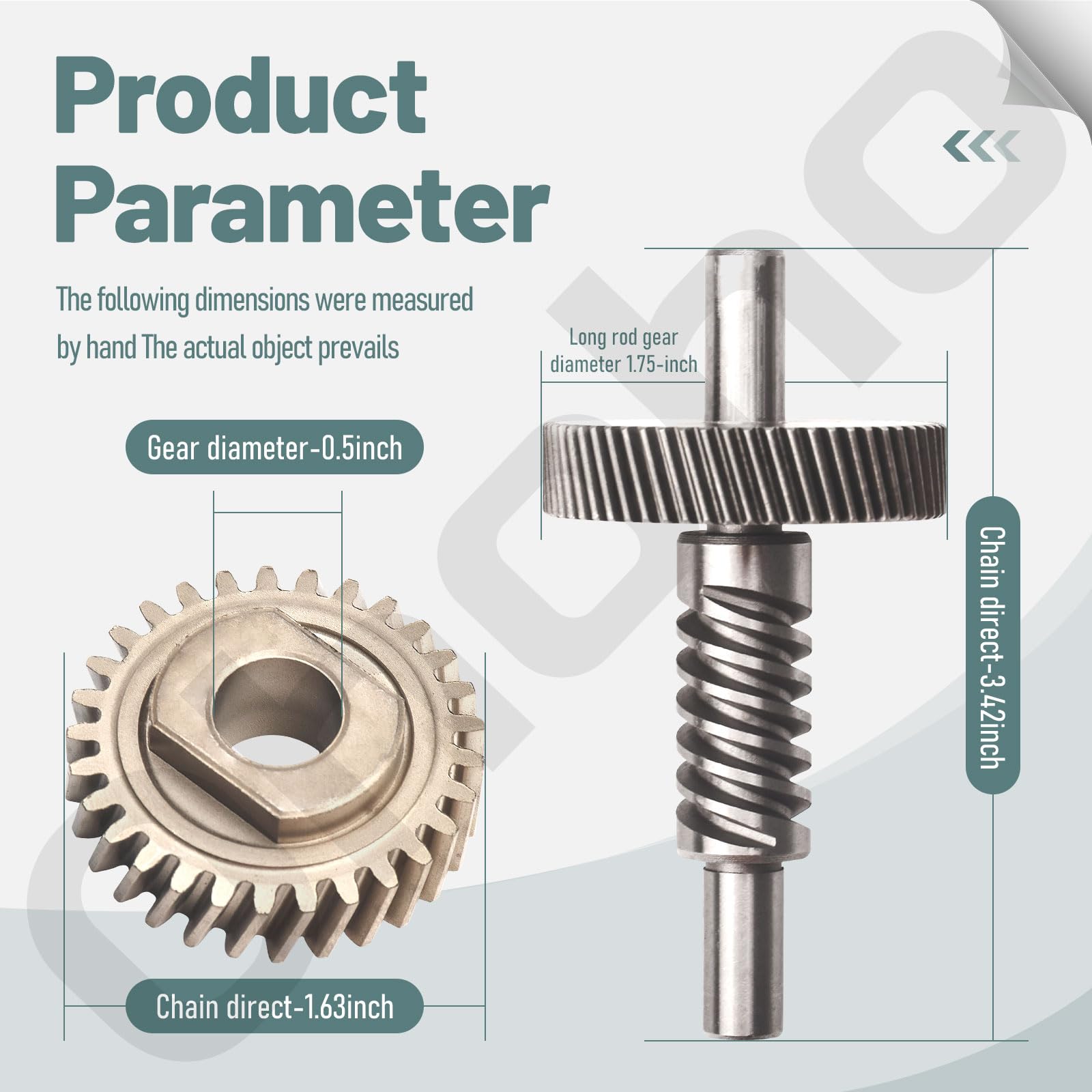 9706529 W11086780 9709231 Wp9709231 Worm Gear   By Ohoho   Compatible With Whirlpool/Kitchenaid 5Qt & 6Qt Stand Mixer Replacemen