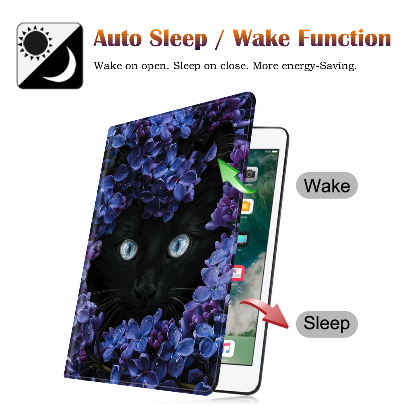 For Samsung Galaxy Tab A7 Lite 2021 Slim Case With Adjustable Stand Cover With Auto Wake/Sleep Smart Cover For Samsung Tab A7 Li