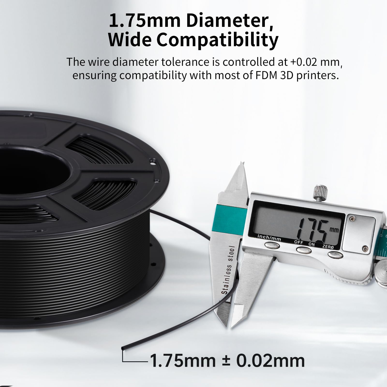 Anycubic Petg Filament 1.75Mm, 3D Printer Filament, Dimensional Accuracy +/  0.02Mm, Exceptional Toughness And Long Lasting Prin