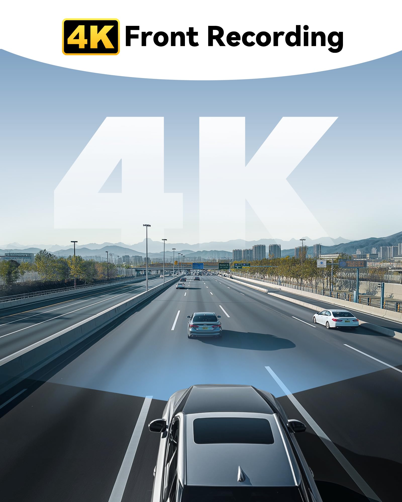 Redtiger 4K Dash Cam Front, Adas, Built In Wifi Gps, Mini Hidden Dash Camera For Cars With G Sensor, 24H Parking Monitor, Free 3