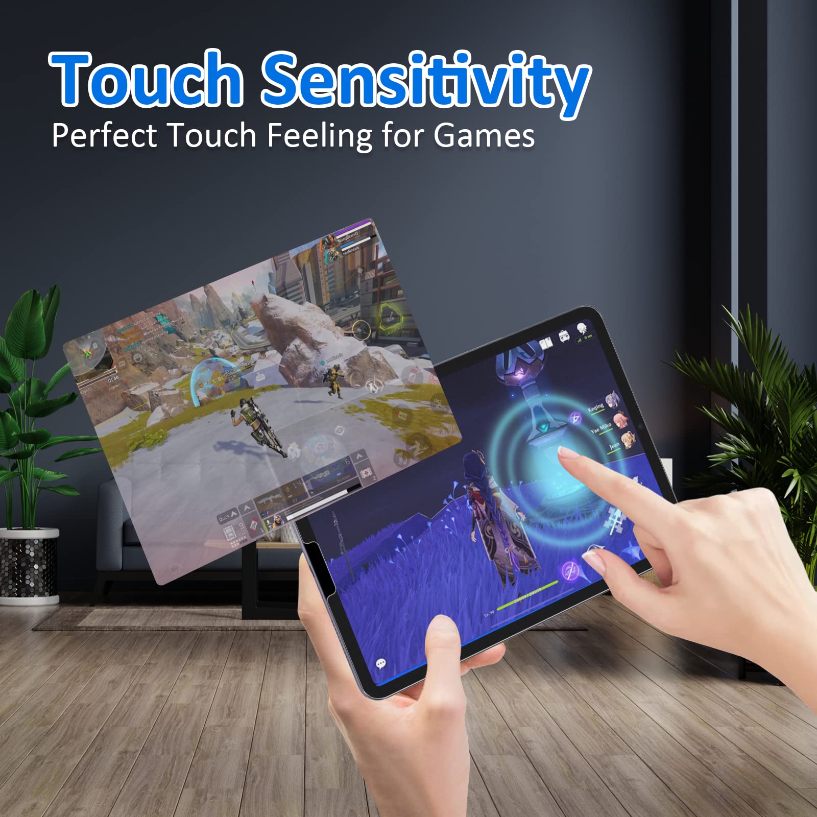 Ambison [2 Pack Matte Glass Screen Protector Compatible With Ipad Air 5Th Generation 2022 10.9 Inch, [Install Frame] Anti Glare/Fingerprint Free/Bubble Free/9H Tempered Glass Ipad Air 5