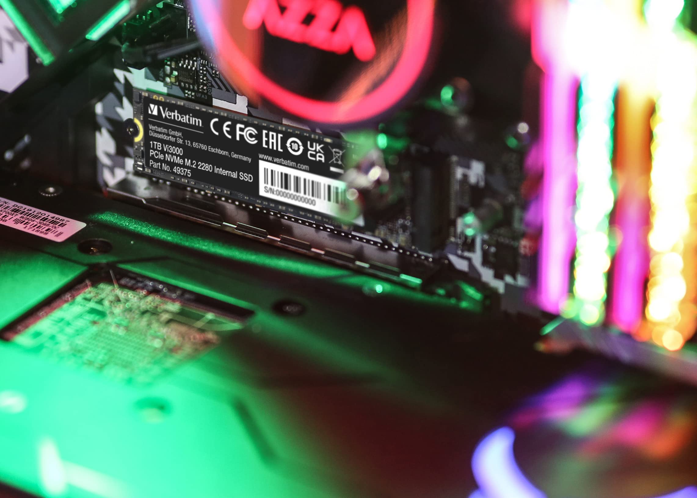 Verbatim 1Tb Ssd Vi3000 Internal Solid State Hard Drive Pcie Nvme M.2 2280