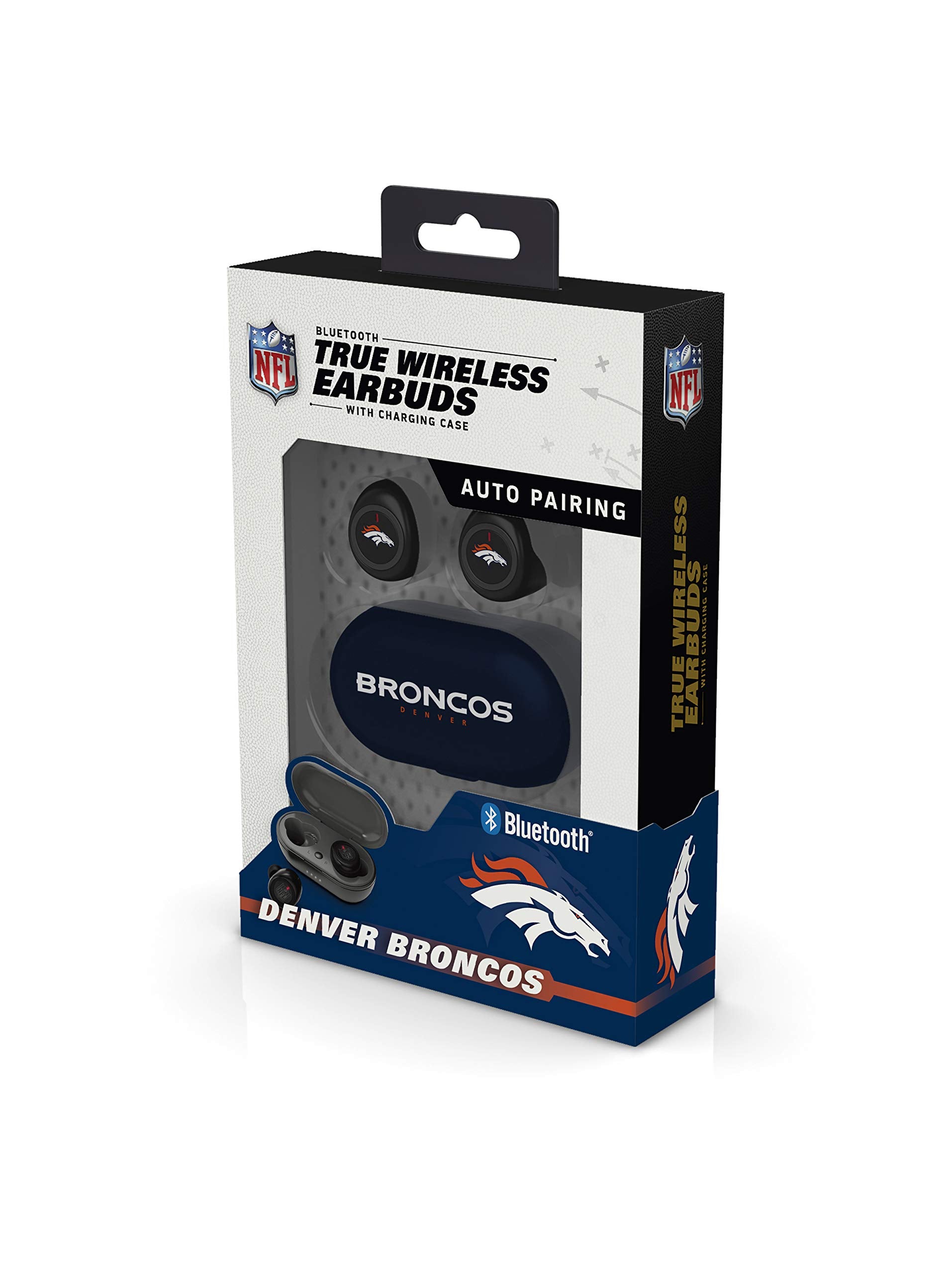 Soar Nfl True Wireless Earbuds, Denver Broncos