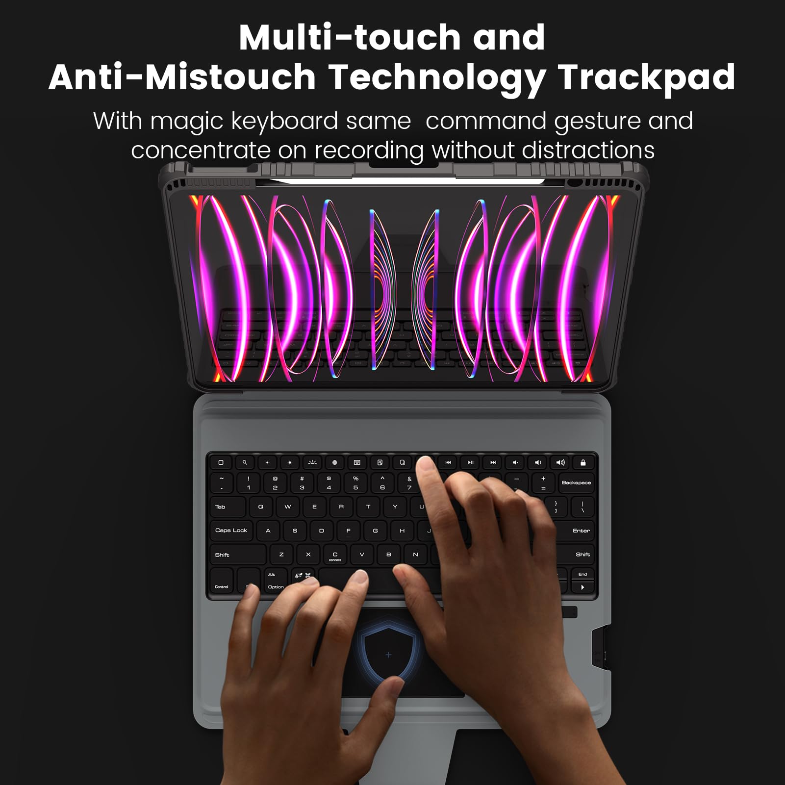 Nillkin Magnetic Keyboard Case For Ipad Air 13 Inch (M2) 2024, Ipad Pro 12.9 Case With Keyboard, Magic Keyboard For Ipad, Magic