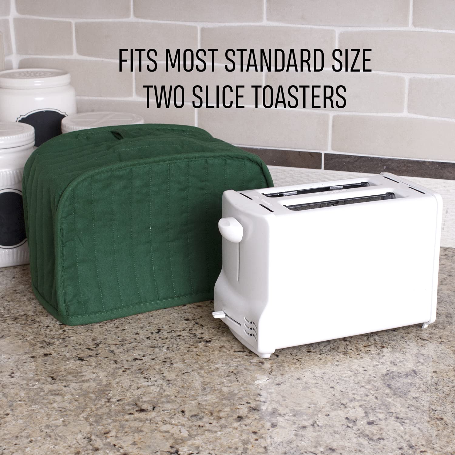 Ritz Premium Universal Two Slice Toaster Cover, 11.25 X 5.75 X 7, Polyester And Cotton Quilted, Fingerprint Protector, Super Sof